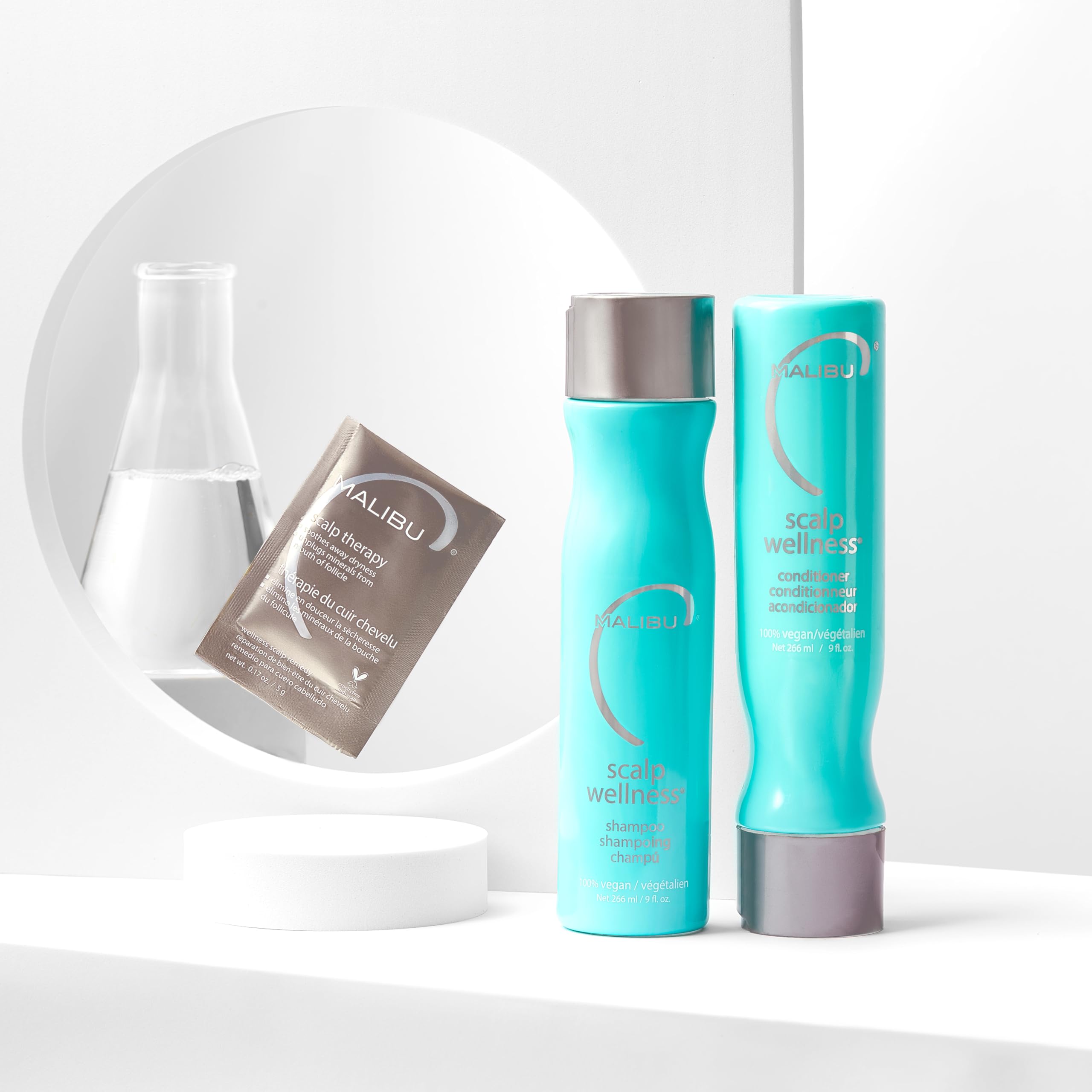Foto 5 pulgar | Set Para El Cuidado Del Cabello Malibu C Scalp Wellness Con Champú Y Remedio Para El Cuero Cabelludo - Venta Interna