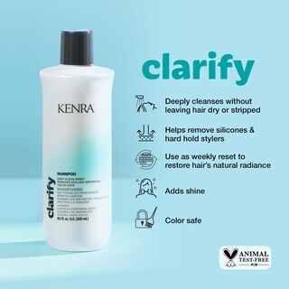 Foto 2 | Champú Kenra Clarify Deep Cleansing, Seguro Para El Color, 500 Ml, Paquete De 2 - Venta Internacional.