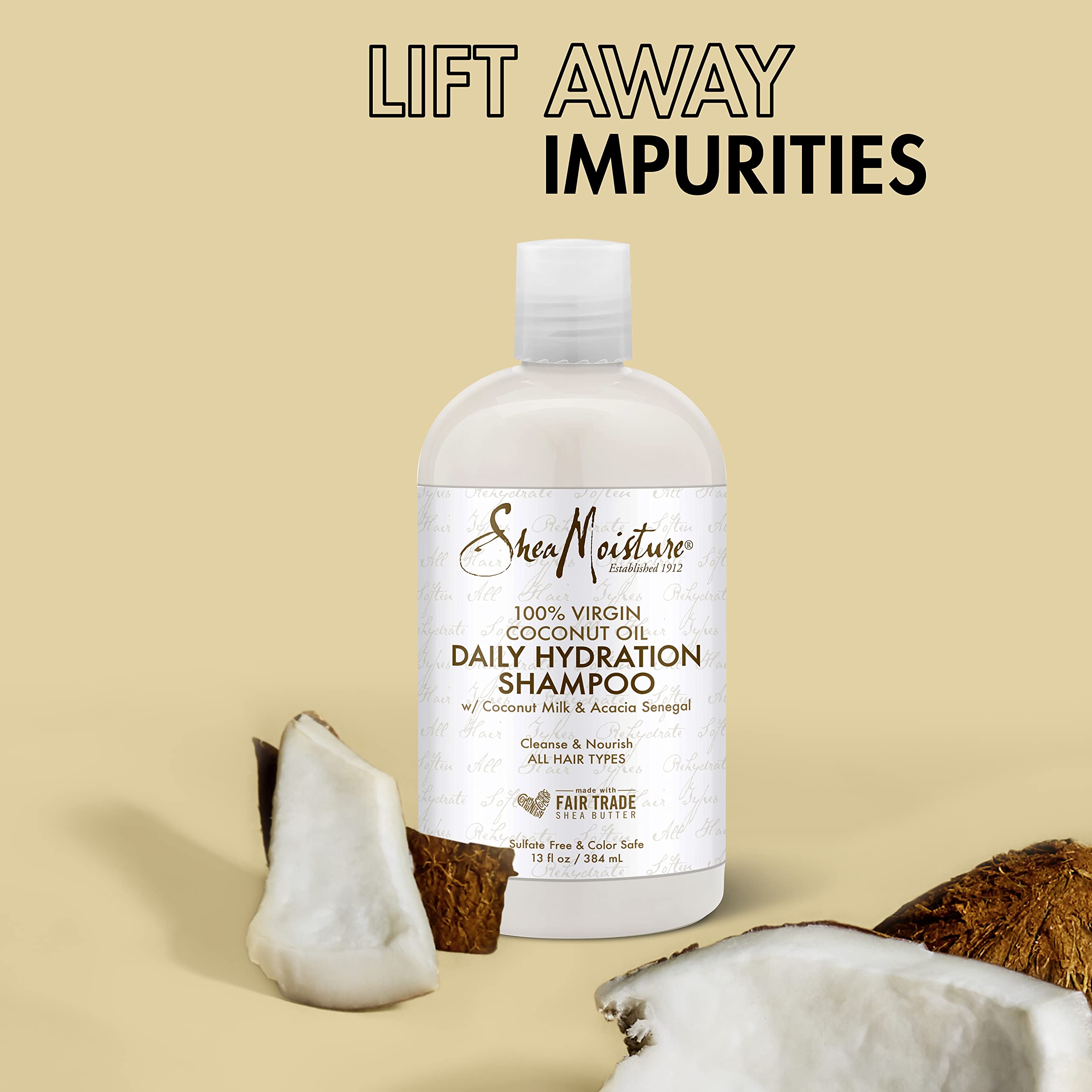 Foto 5 pulgar | Champú Y Acondicionador Sheamoisture 100% Aceite De Coco Virgen - Venta Internacional.