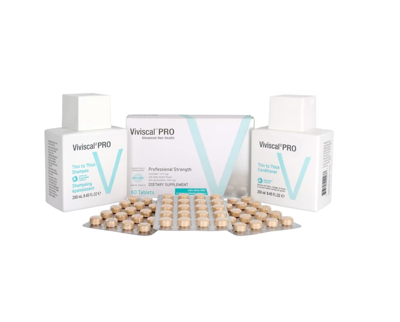 Foto 4 pulgar | Champú Y Acondicionador Viviscal Professional Thin To Thick 250 Ml - Venta Internacional.