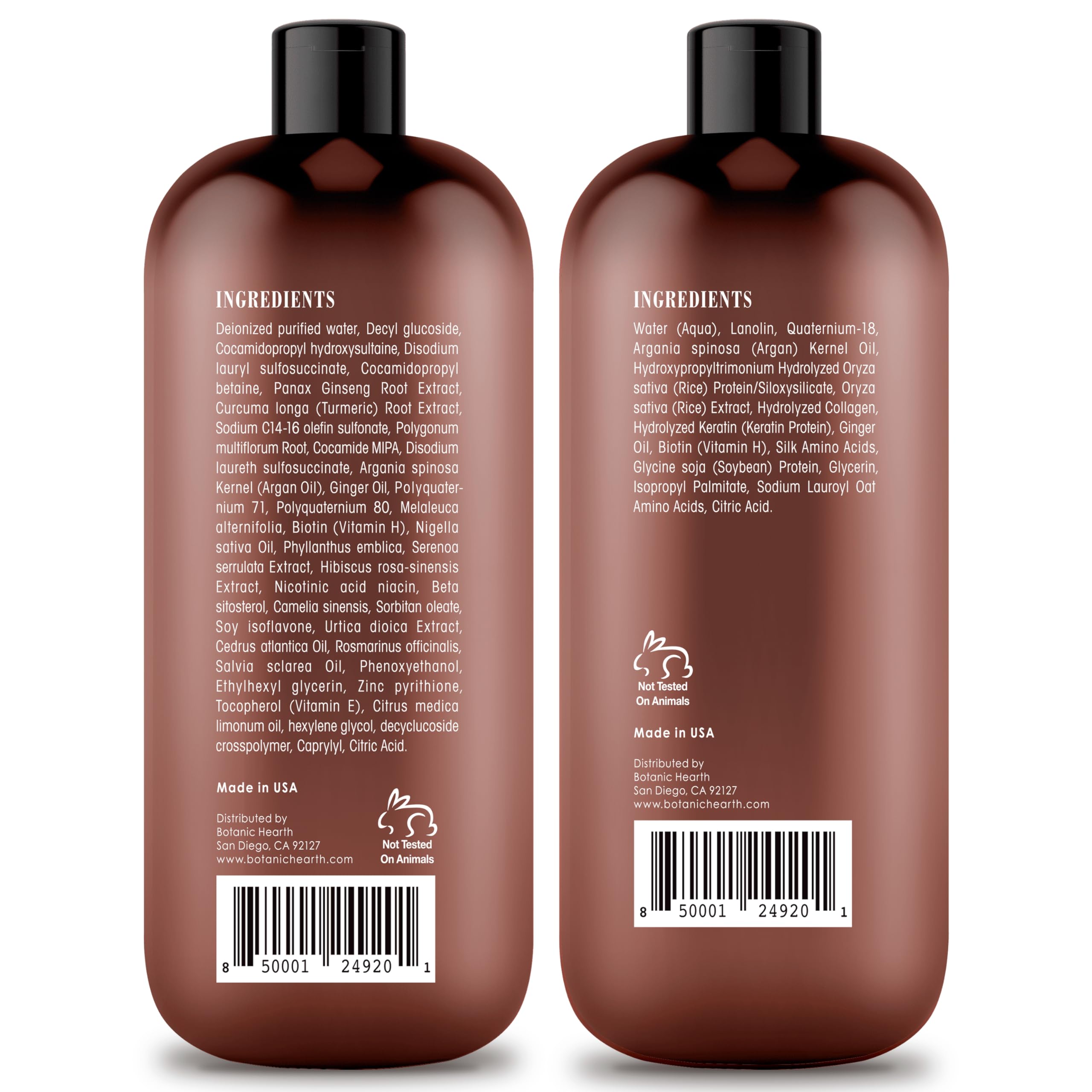 Foto 6 | Set De Champú Y Acondicionador Botanic Hearth Biotin 480 Ml - Venta Internacional.