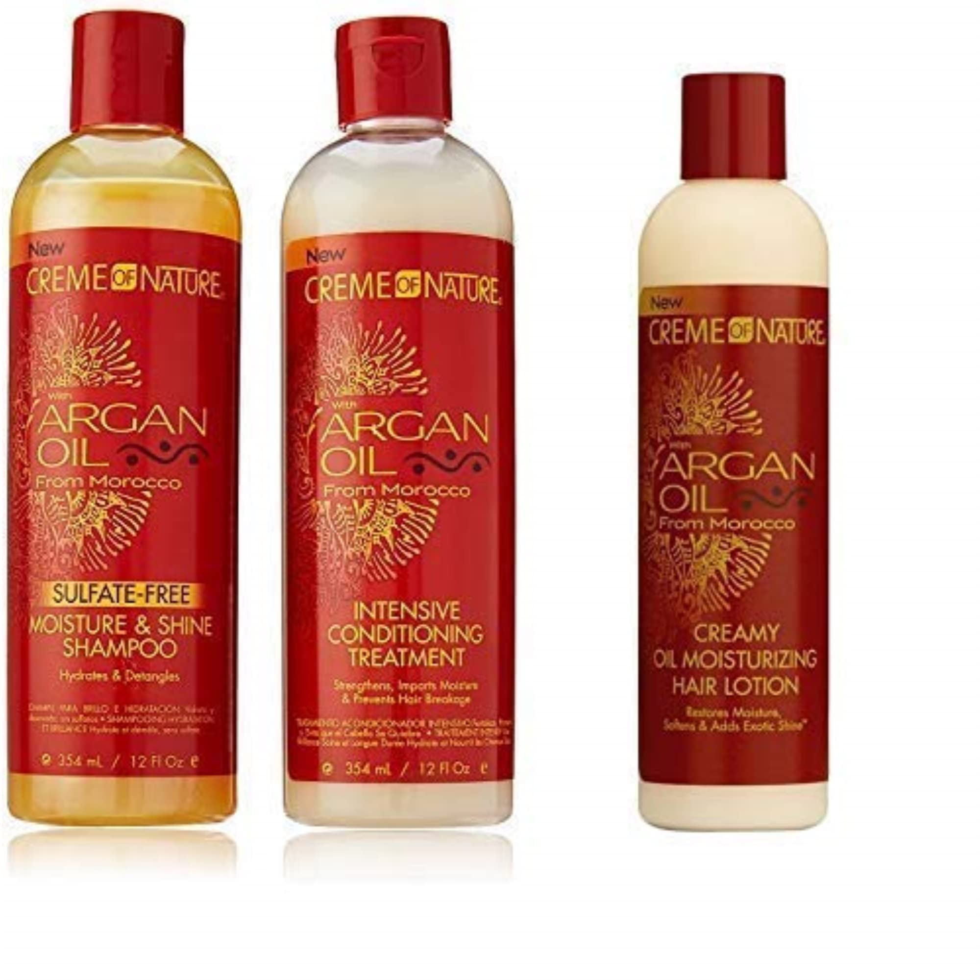 Set De Champú Y Acondicionador Creme Of Nature Argan Oil Trio - Venta Internacional.