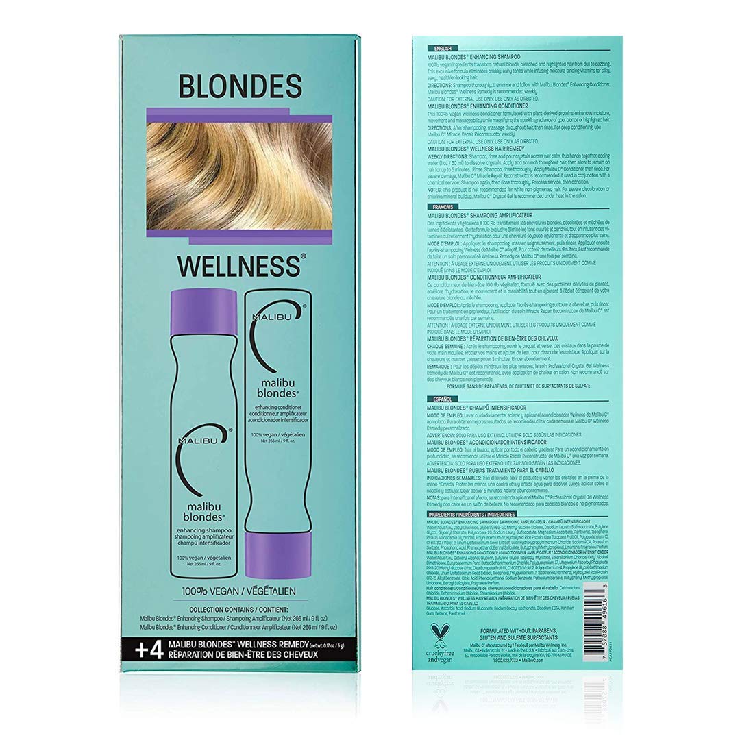 Foto 6 pulgar | Set De Cuidado Del Cabello Malibu C Blondes Collection Para Rubias - Venta Internacional.