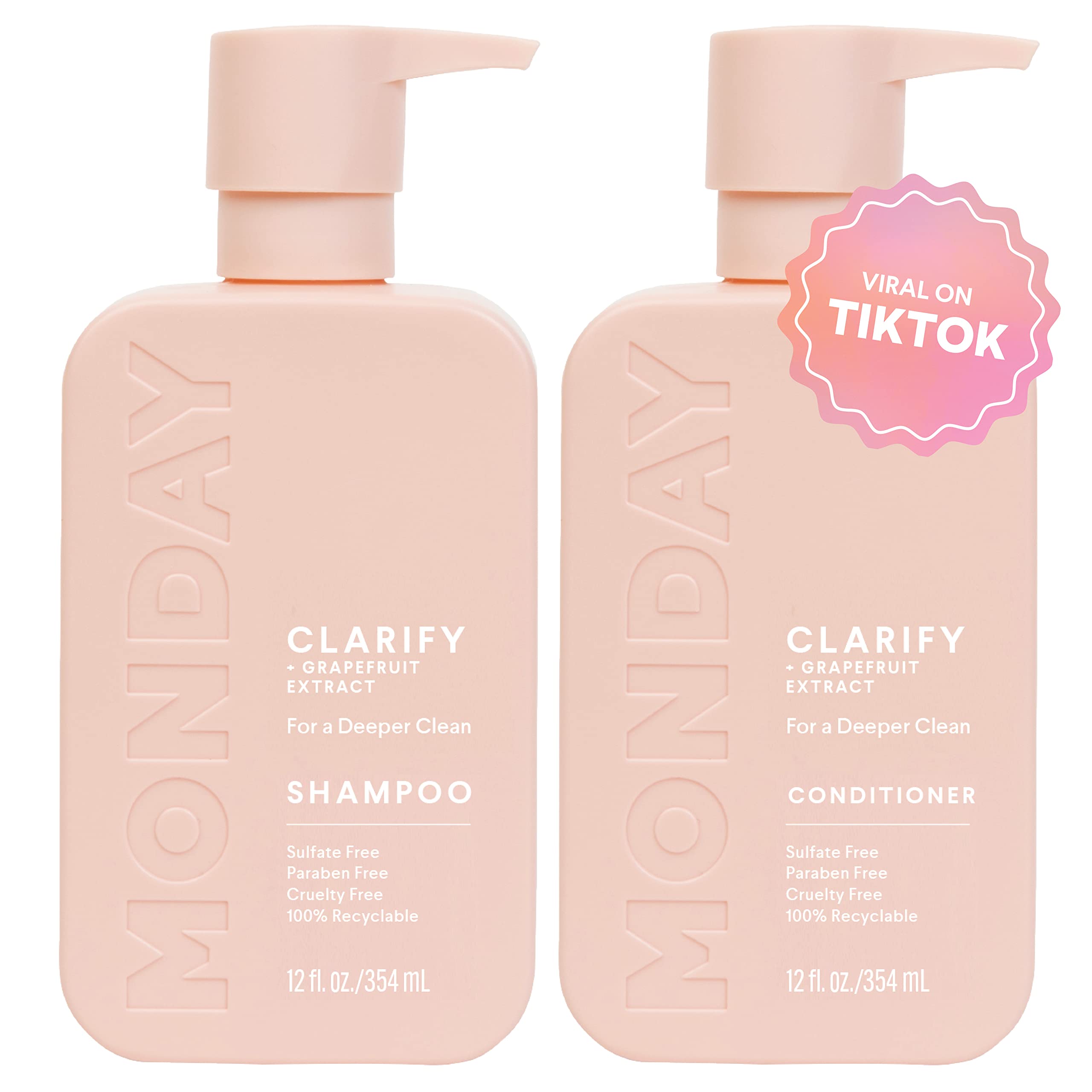 Foto 2 pulgar | Set De Champú Y Acondicionador Monday Haircare Clarify 355 Ml - Venta Internacional.