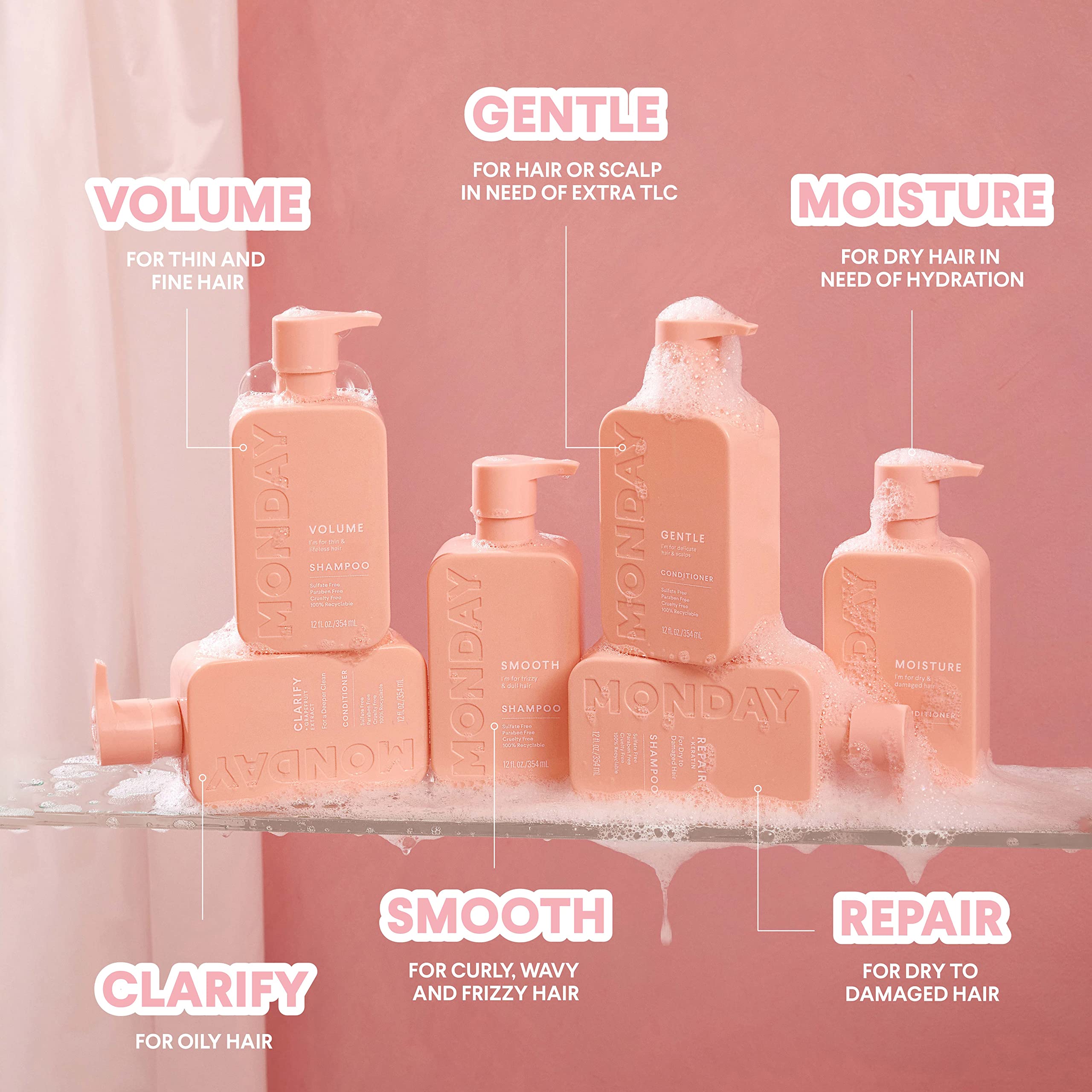Foto 7 pulgar | Set De Champú Y Acondicionador Monday Haircare Clarify 355 Ml - Venta Internacional.