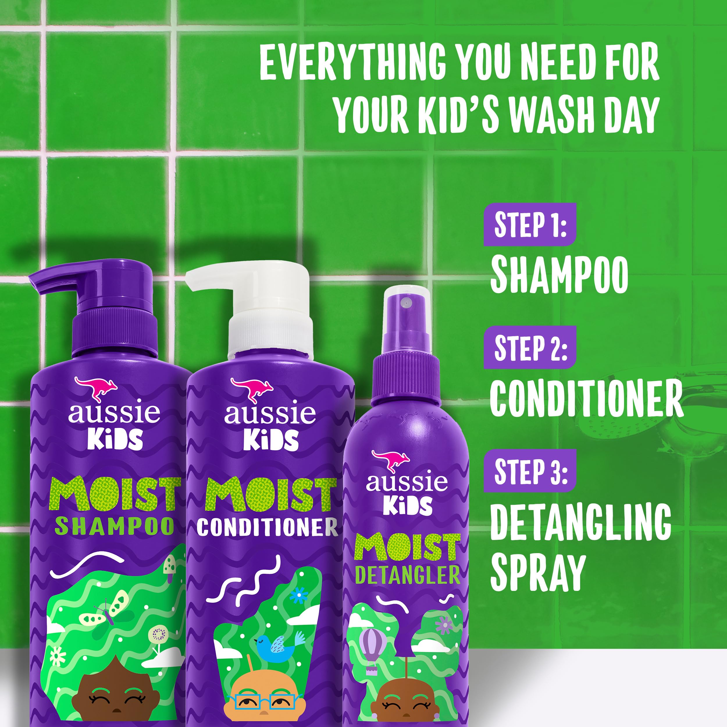 Foto 6 pulgar | Hair Care Bundle Aussie Kids, Champú Y Acondicionador, 480 Ml - Venta Internacional.
