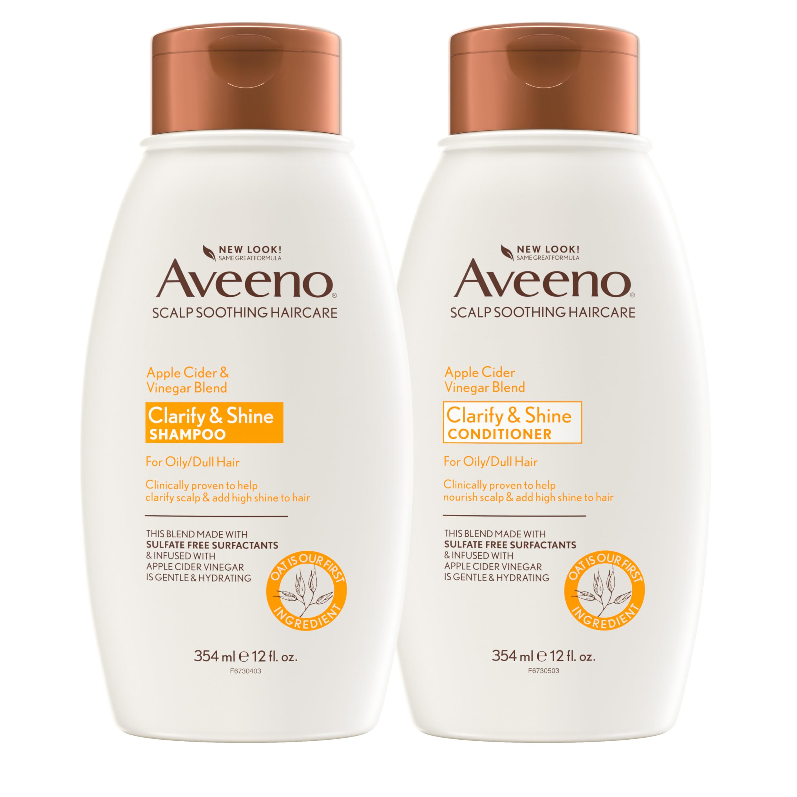 Foto 2 pulgar | Champú Y Acondicionador Aveeno Con Vinagre De Sidra De Manzana, 355 Ml - Venta Internacional.