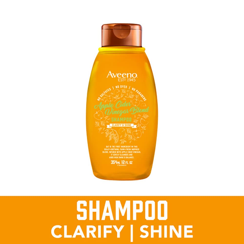 Foto 3 pulgar | Champú Y Acondicionador Aveeno Con Vinagre De Sidra De Manzana, 355 Ml - Venta Internacional.