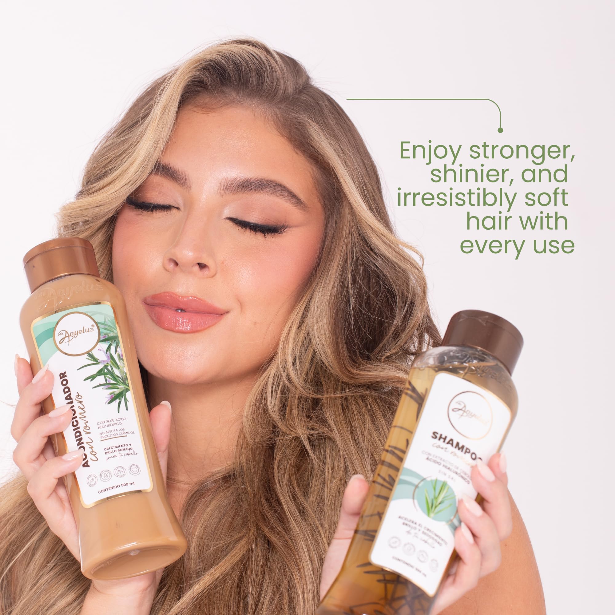 Foto 4 | Kit De Champú Anyeluz Rosemary Con Extracto De Cebolla 30 Ml + 1 L - Venta Internacional.