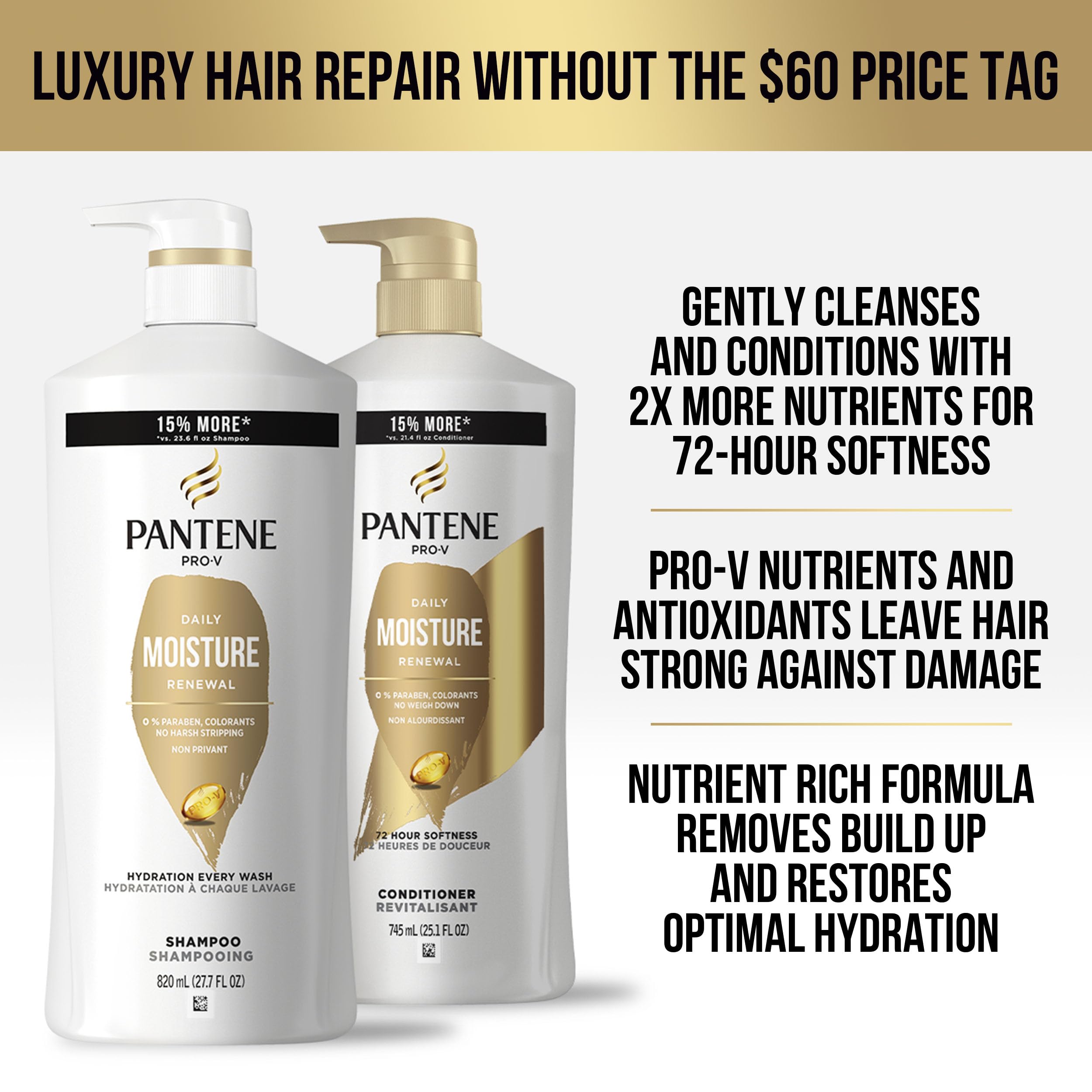 Foto 3 pulgar | Set De Champú, Acondicionador Y Tratamiento Capilar Pantene - Venta Internacional.