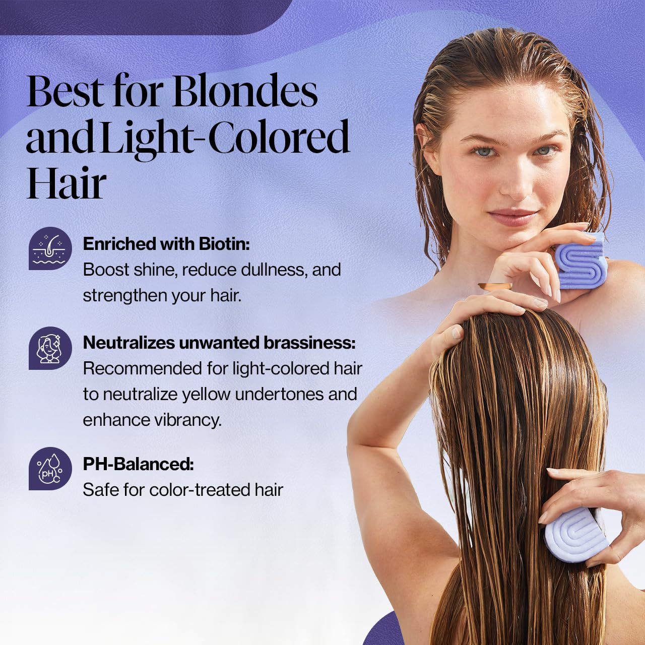 Foto 4 pulgar | Champú Y Acondicionador En Barra Kitsch Purple Para Cabello Teñido - Venta Internacional.