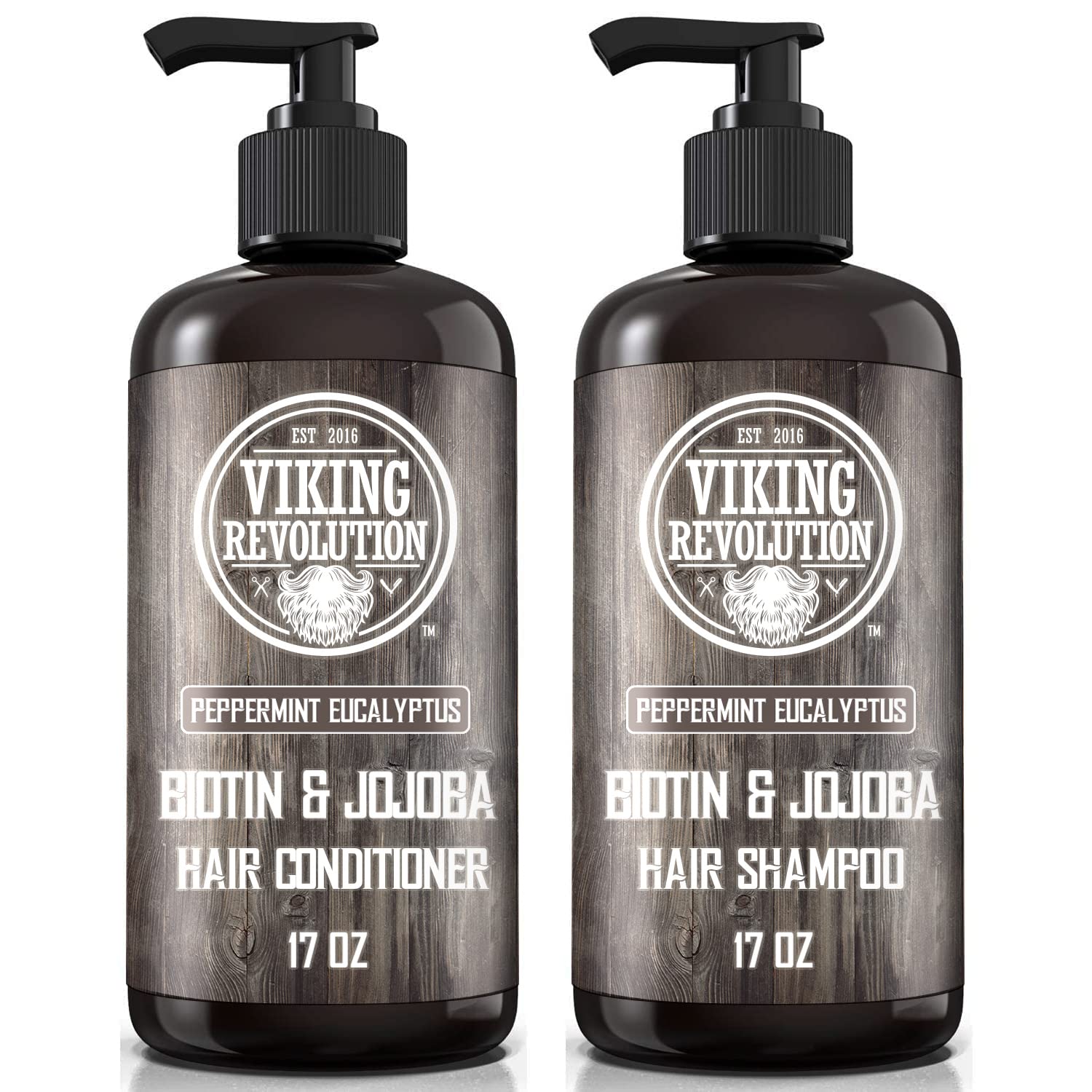 Set De Champú Y Acondicionador Viking Revolution Biotin Para Hombre - Venta Internacional.