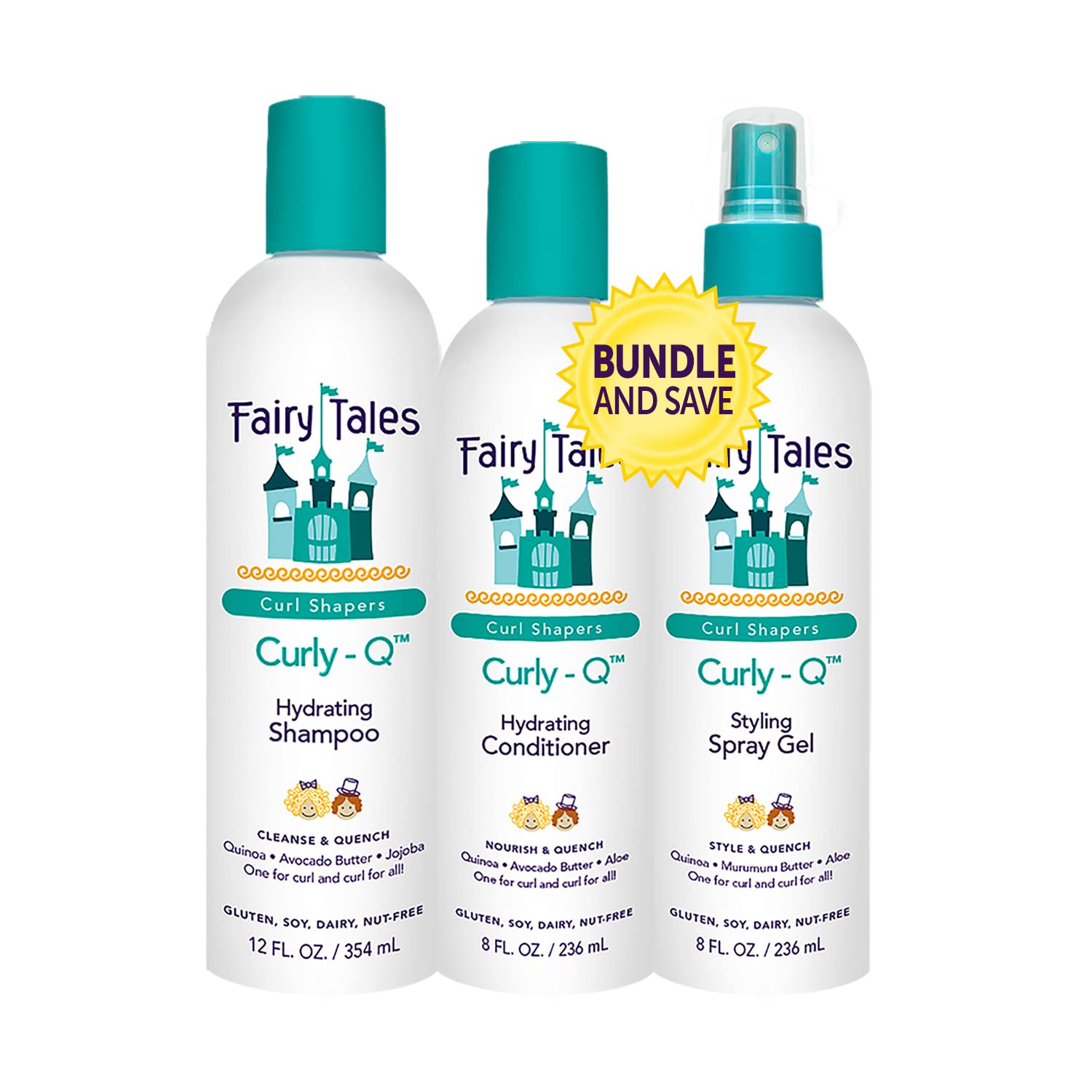Foto 2 pulgar | Kit De Champú Y Acondicionador Fairy Tales Curly Q Para Cabello Rizado - Venta Internacional.