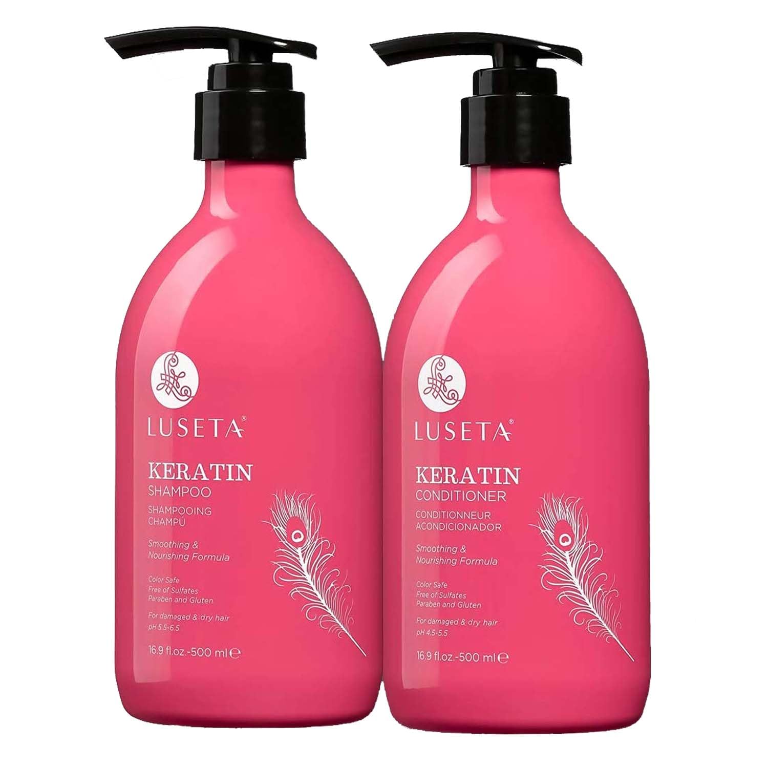 Foto 2 pulgar | Champú Y Acondicionador Luseta Keratin Para Cabello Teñido - Venta Internacional.