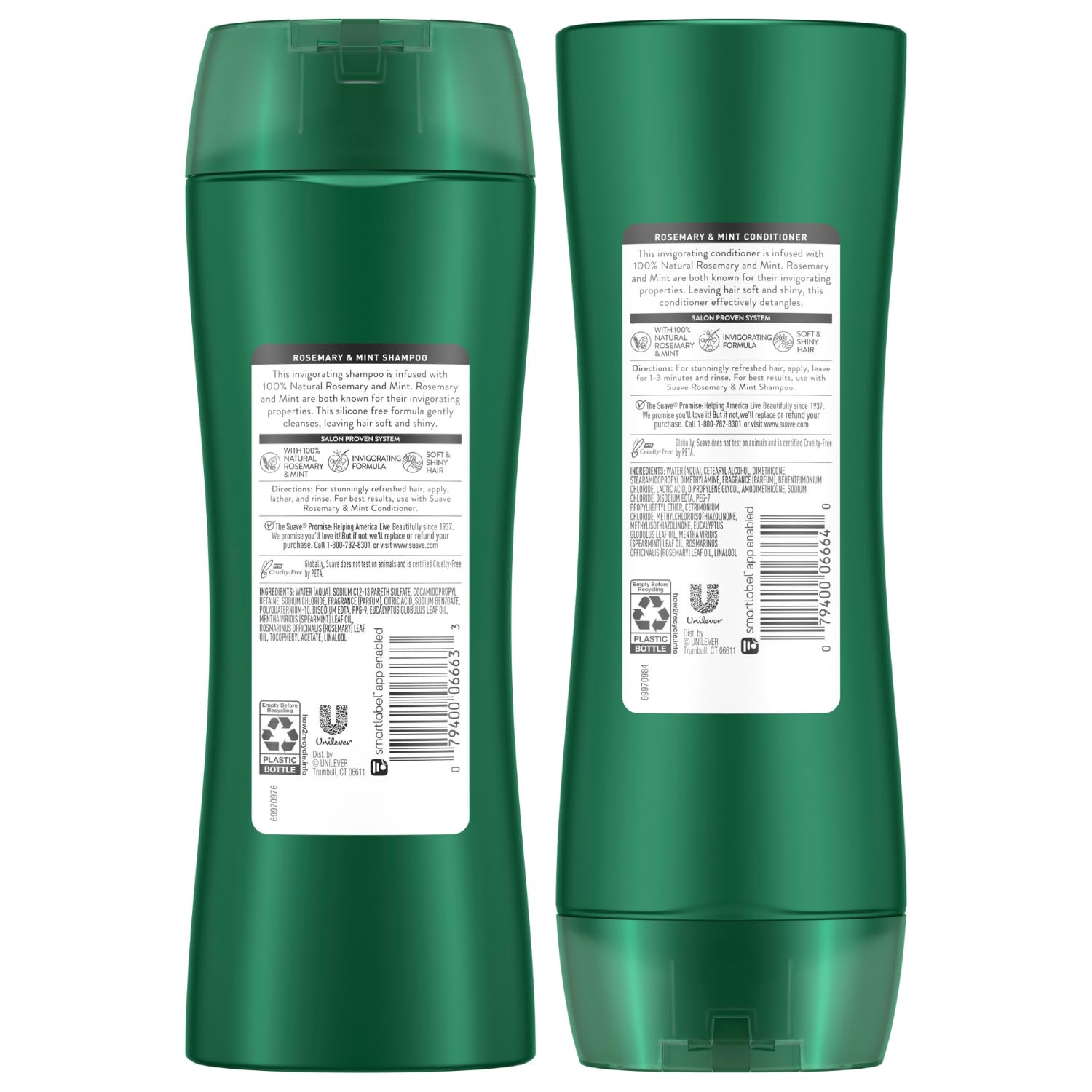 Foto 3 pulgar | Set De Champú Y Acondicionador Suave Rosemary & Mint 375 Ml - Venta Internacional.