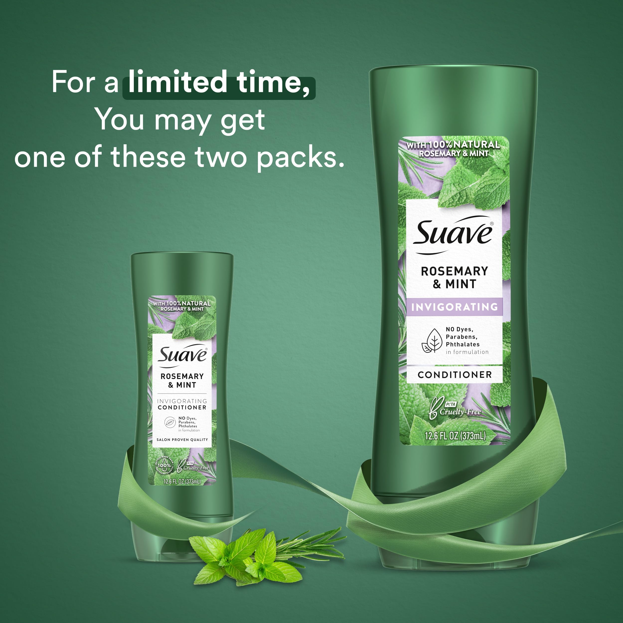 Foto 5 pulgar | Set De Champú Y Acondicionador Suave Rosemary & Mint 375 Ml - Venta Internacional.