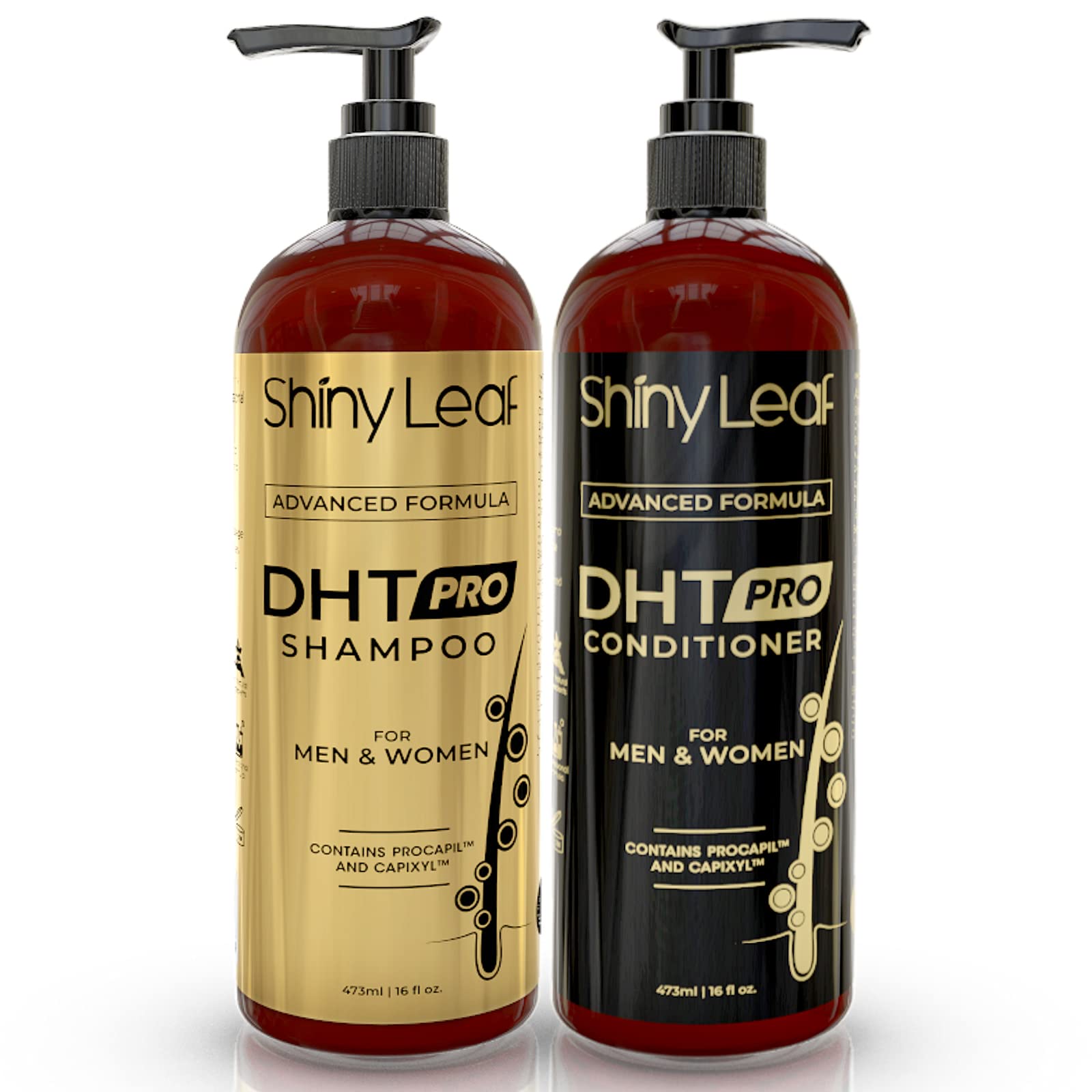 Foto 1 | Set De Champú Y Acondicionador Shiny Leaf Dht Pro Anticaída - Venta Internacional.