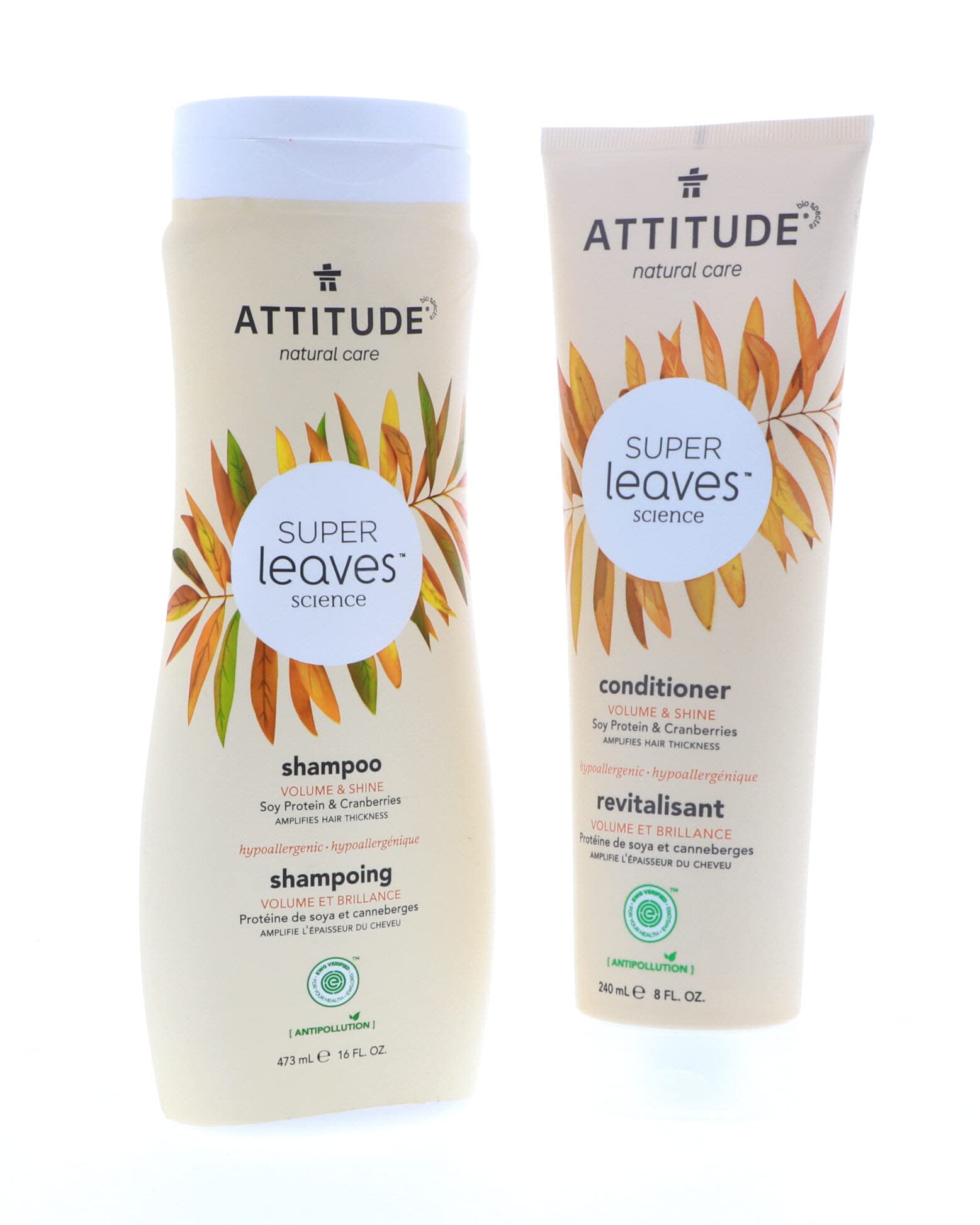 Foto 2 | Paquete De Champú Y Acondicionador Attitude Super Leaves Volume - Venta Internacional.