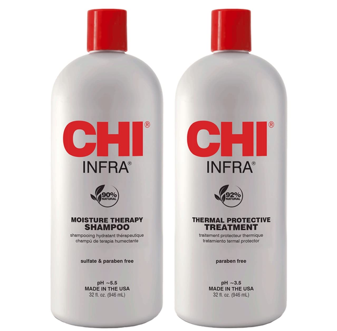 Foto 2 pulgar | Set De Champú Y Tratamiento Chi Infra 960 Ml - Venta Internacional.