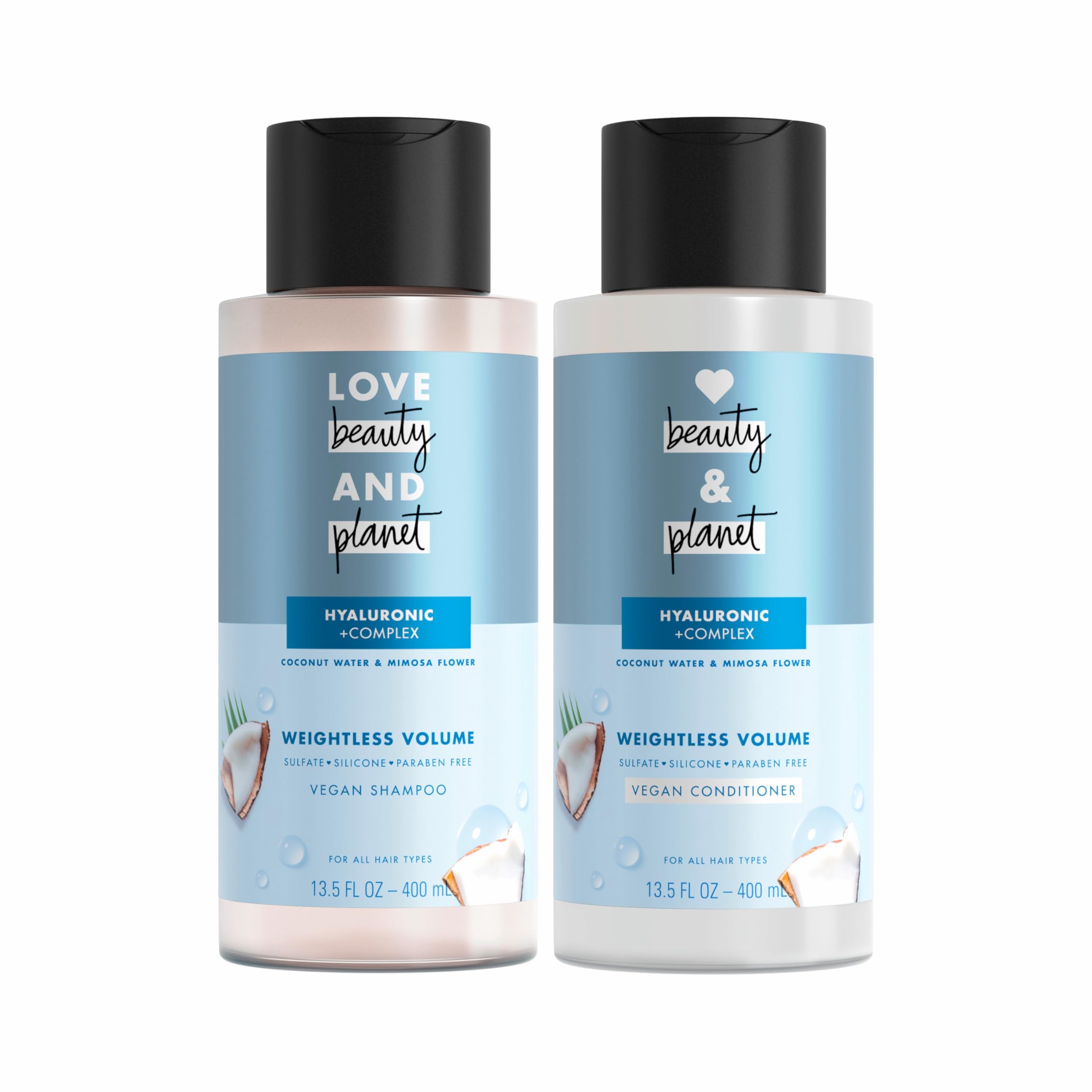 Champú Y Acondicionador Love Beauty And Planet Volumen 400 Ml - Venta Internacional.