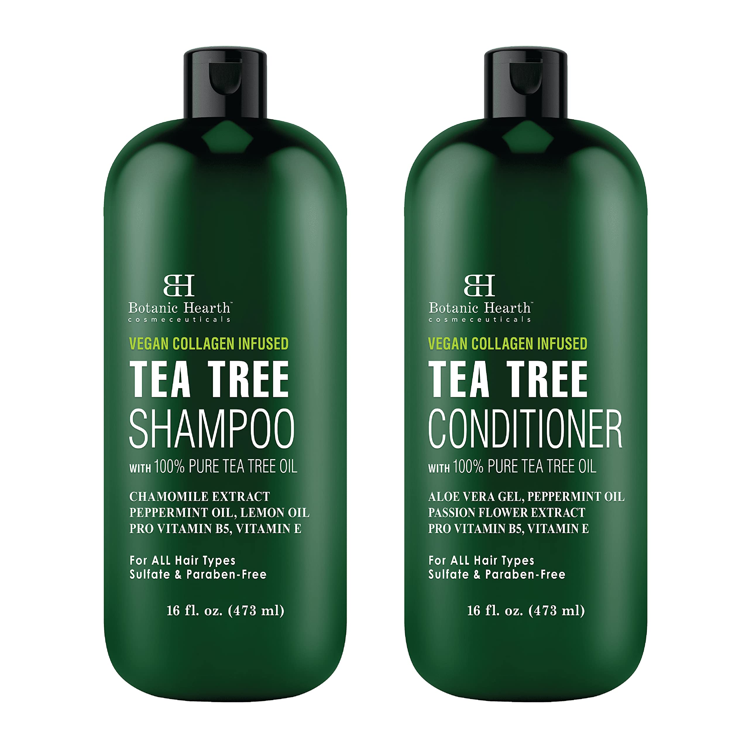 Set De Champú Y Acondicionador Botanic Hearth Tea Tree 480 Ml - Venta Internacional.