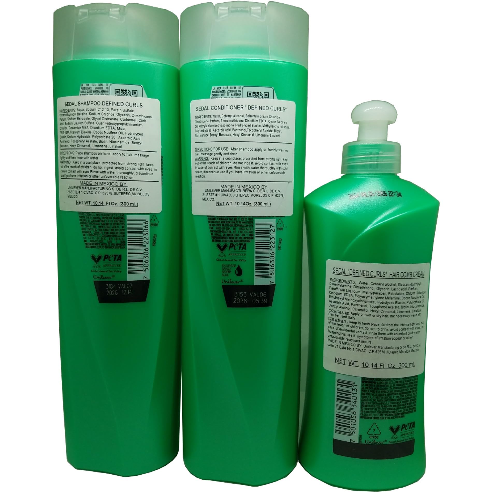 Foto 3 pulgar | Set De Acondicionador Sedal Defined Curls De 340 Ml Y Crema De 300 Ml - Venta Internacional.