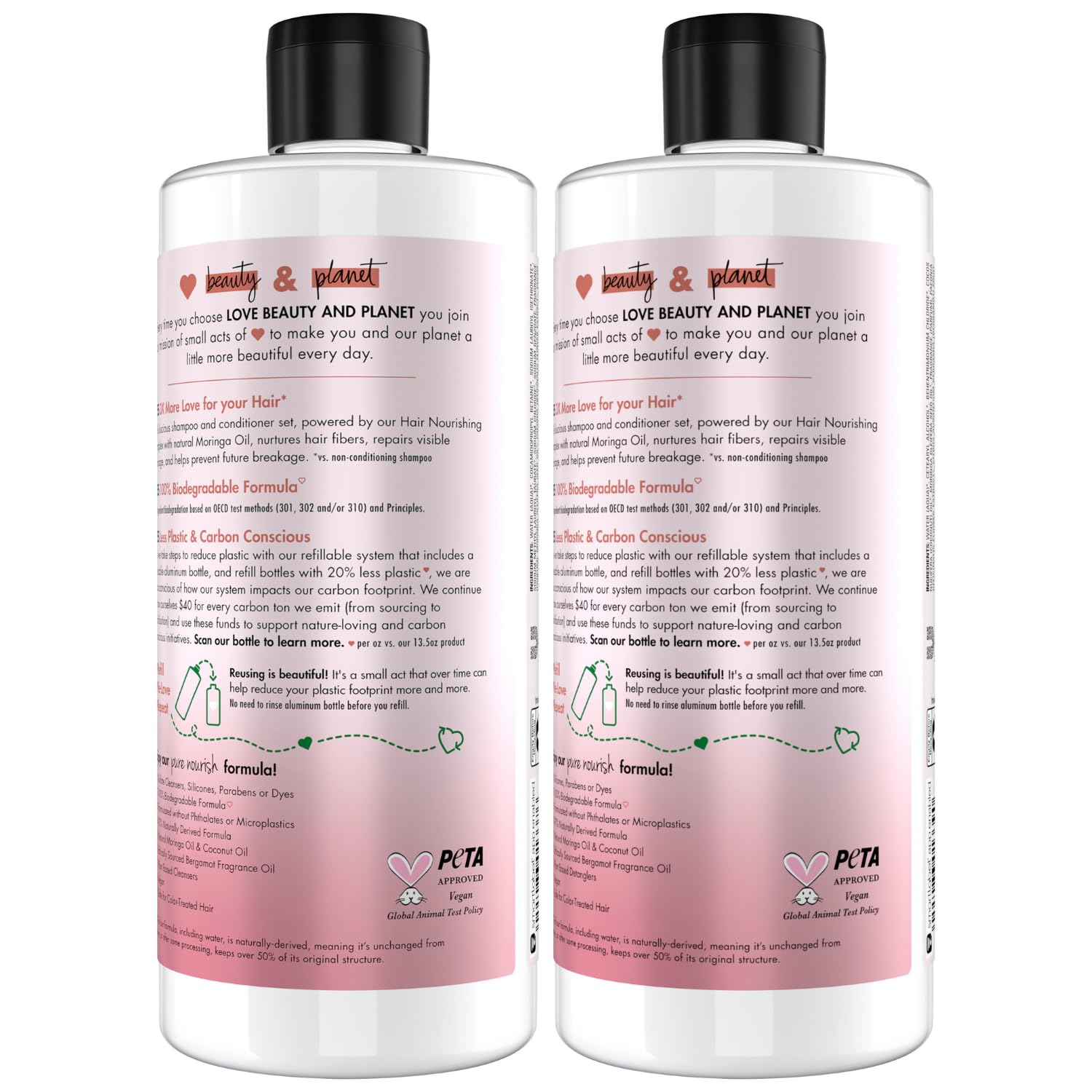 Foto 3 pulgar | Champú Y Acondicionador Love Beauty Planet Advanced Repair - Venta Internacional.