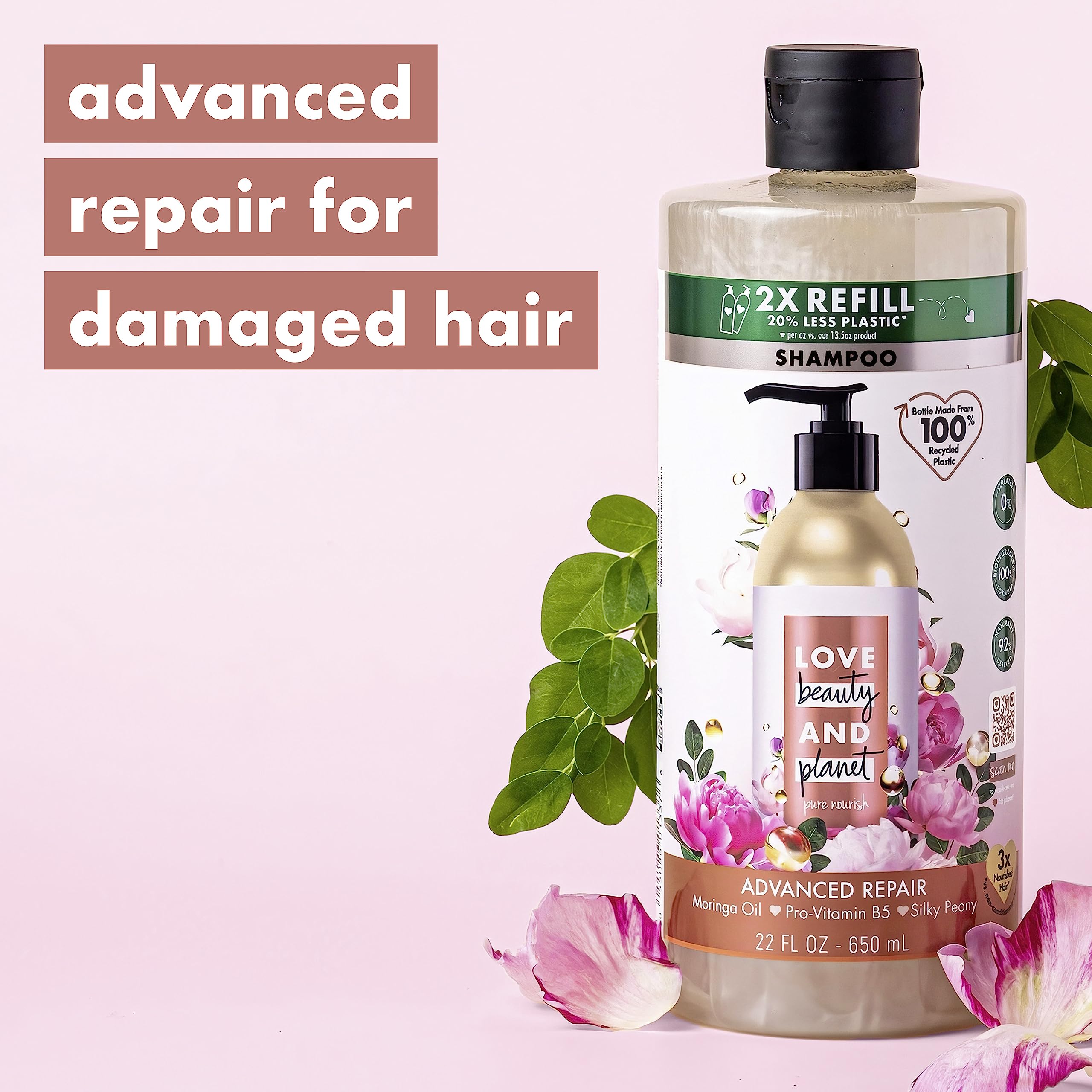 Foto 6 pulgar | Champú Y Acondicionador Love Beauty Planet Advanced Repair - Venta Internacional.