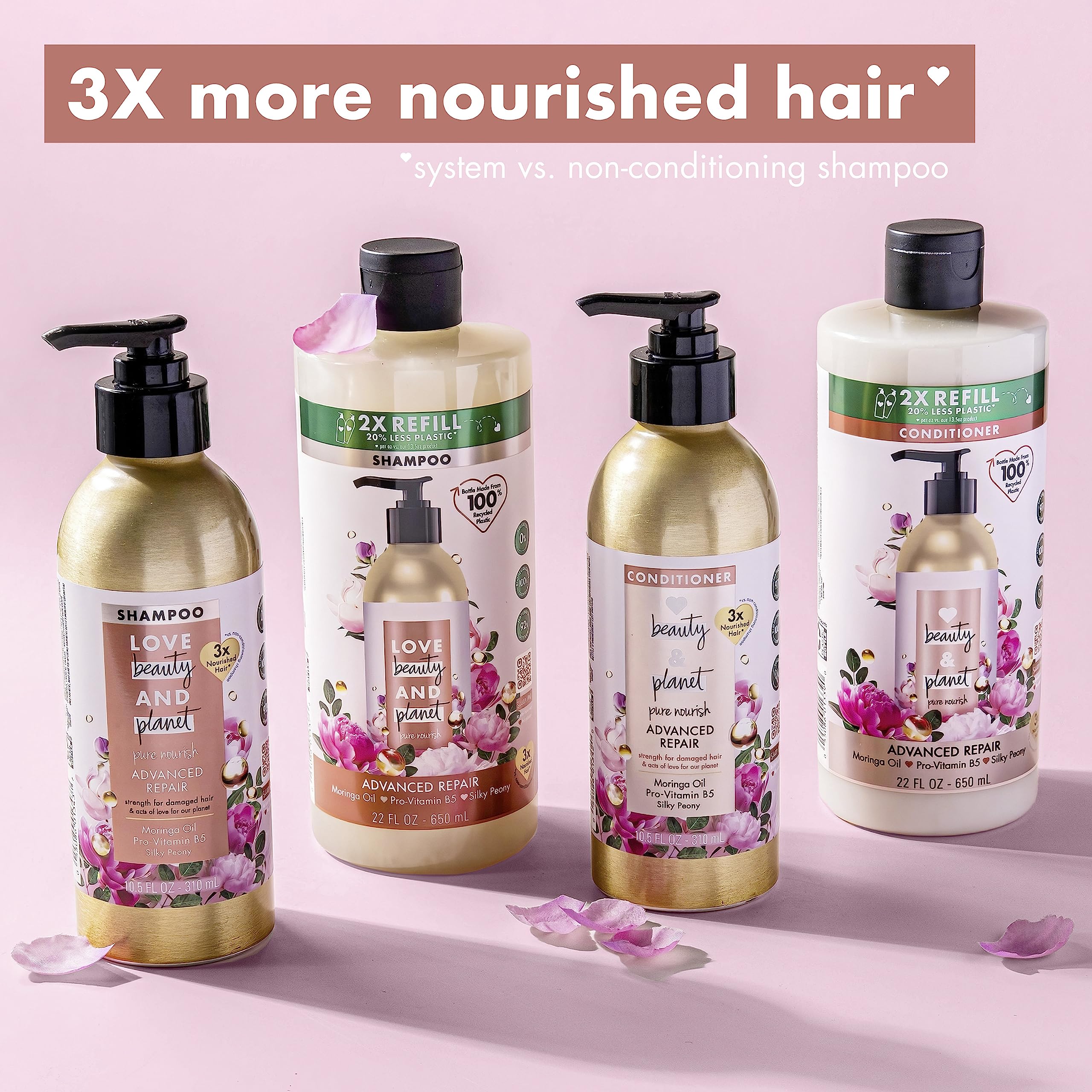 Foto 7 | Champú Y Acondicionador Love Beauty Planet Advanced Repair - Venta Internacional.