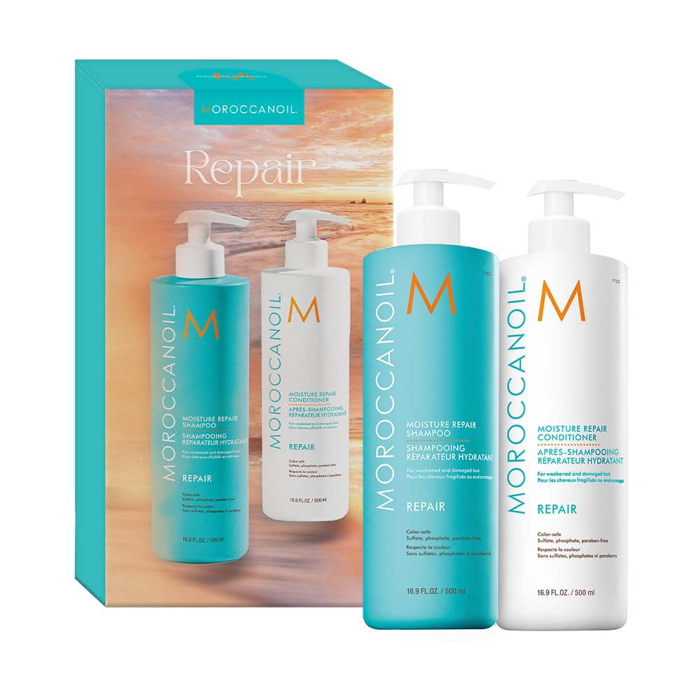Foto 1 | Set De Champú Y Acondicionador Moroccanoil Moisture Repair 500 Ml - Venta Internacional.