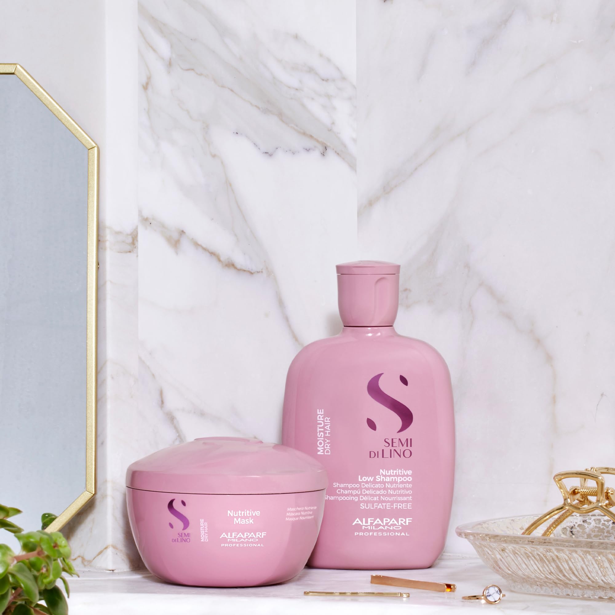 Foto 4 | Set de Champú y Mascarilla Alfaparf Milano Semi Di Lino - Venta Internacional