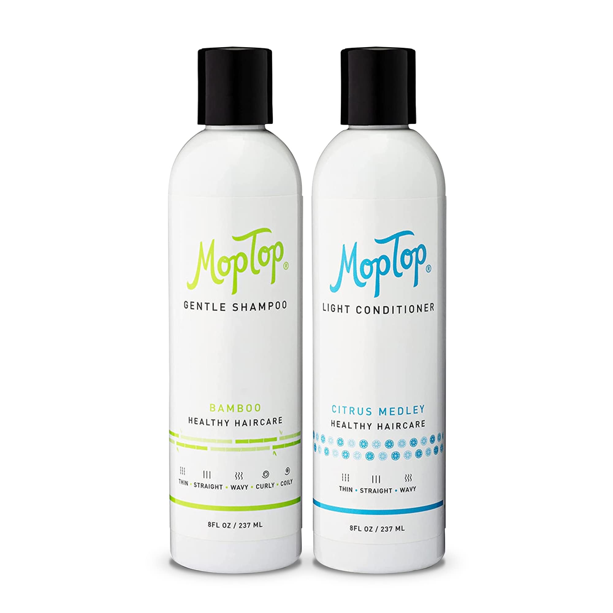 Shampoo y Acondicionador Moptop de 237 ml-Venta Internacional