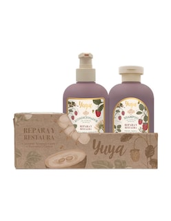 Foto 3 | Kit Shampoo + Mascarilla + Acondicionador Repara Y Restaura Yuya + Termo De Agua Güish