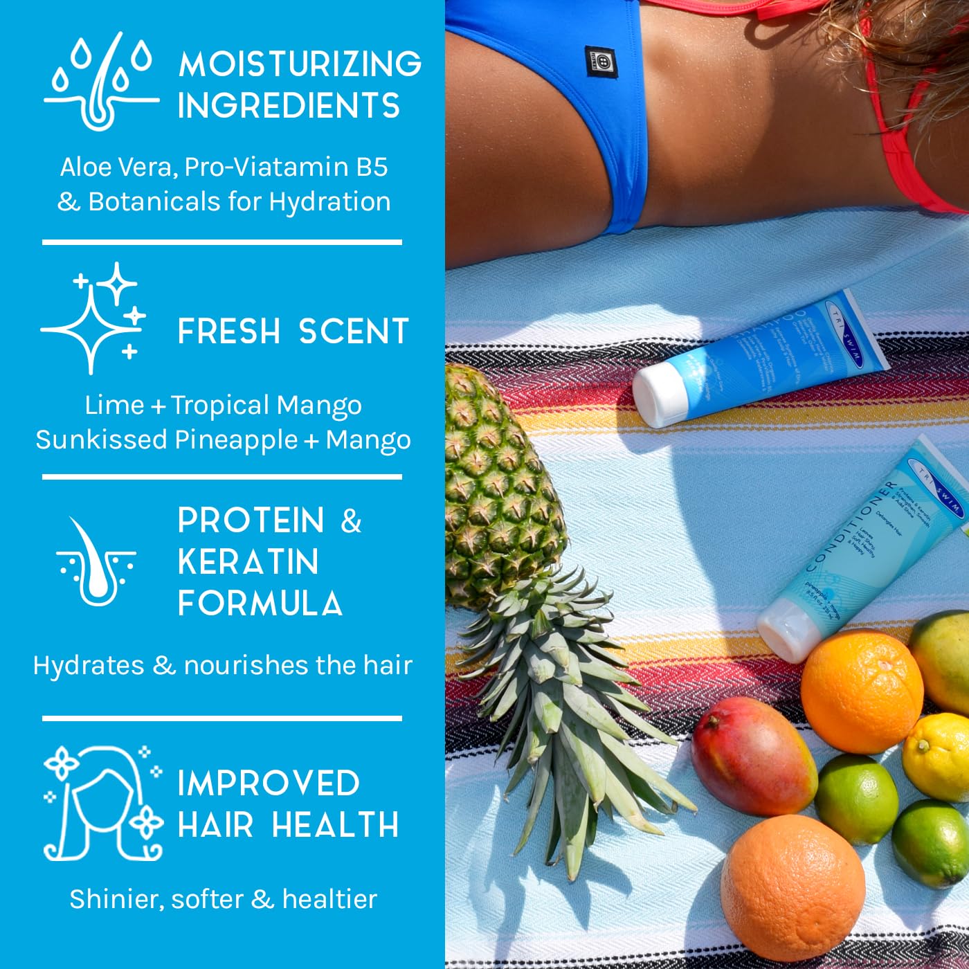 Foto 3 pulgar | Set para Cuidado del Cabello: Champú y Acondicionador Triswim Chlorine - Venta Internacional