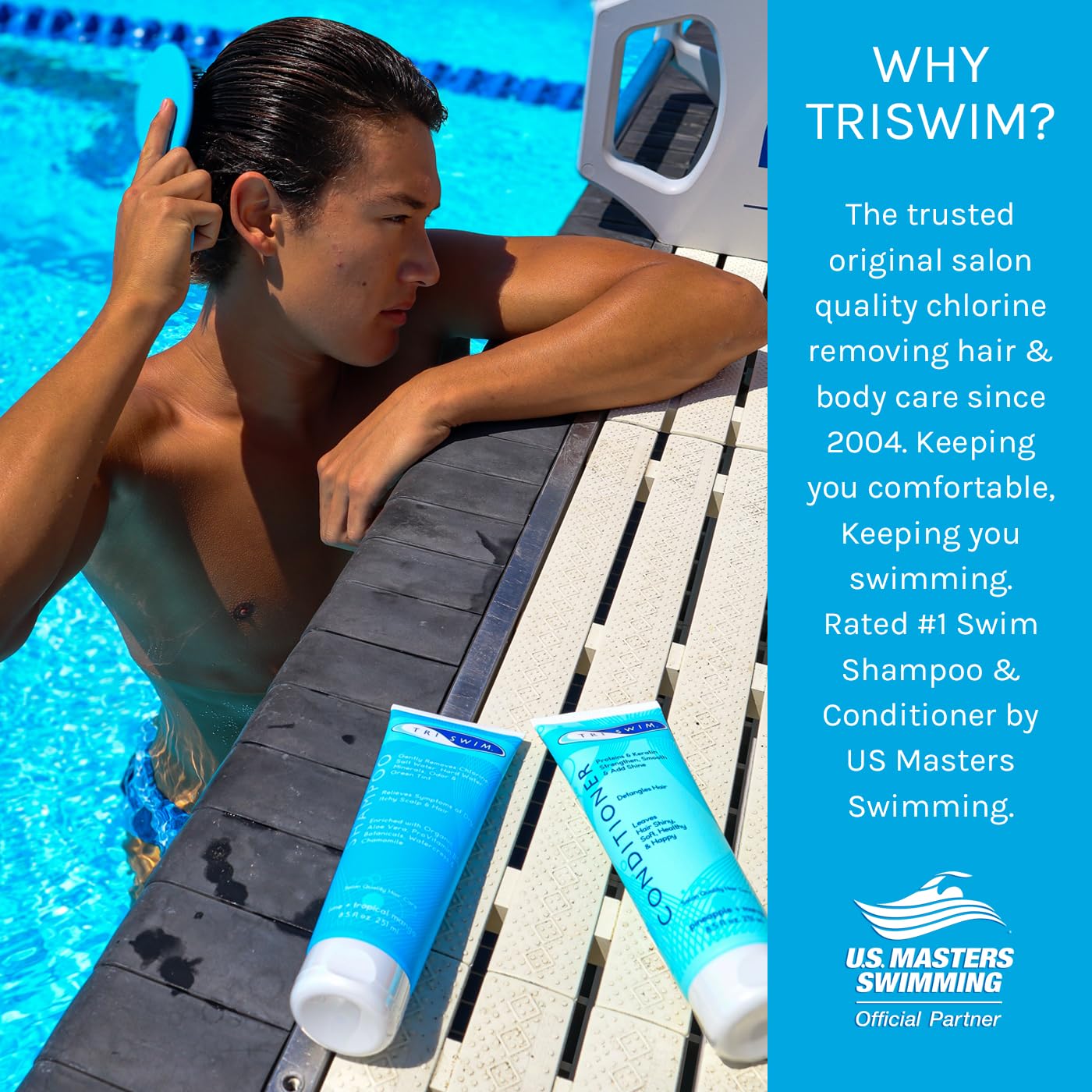 Foto 7 pulgar | Set para Cuidado del Cabello: Champú y Acondicionador Triswim Chlorine - Venta Internacional
