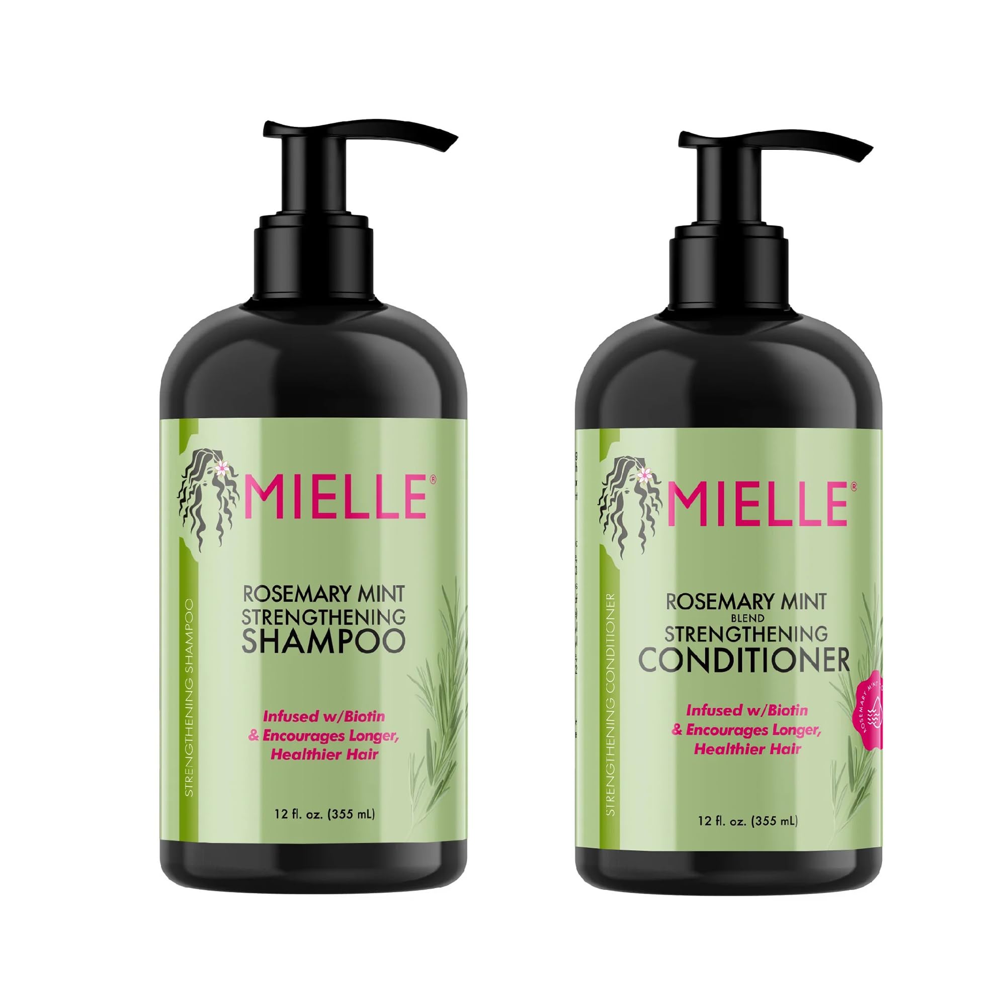 Foto 2 pulgar | Set De Productos Para El Cabello: Champú Y Acondicionador Mielle Rosemary Mint - Venta Internacional.