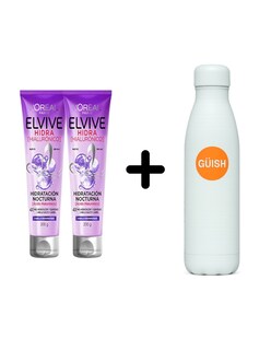 Foto 1 | Kit 2 Tratamientos Nocturnos Elvive Hidra Hialurónico + Termo Güish Gratis