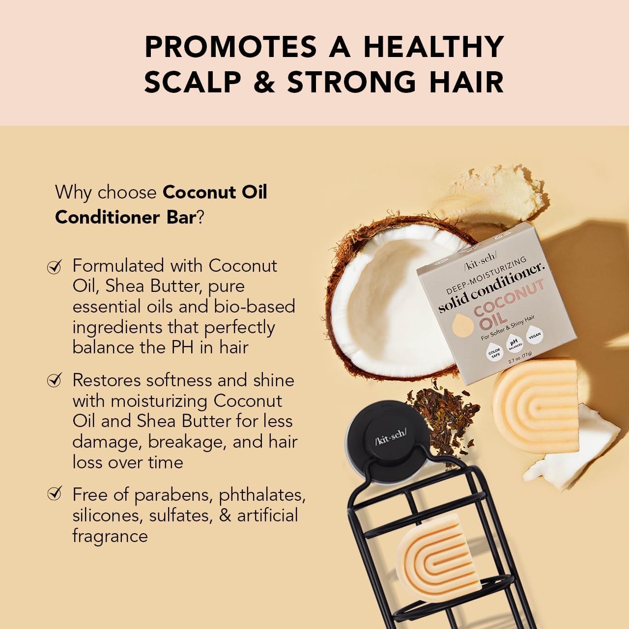 Foto 2 | Set Para El Cuidado Del Cabello Champú Y Acondicionador De Coco Kitsch Tea Tree - Venta Internacional.