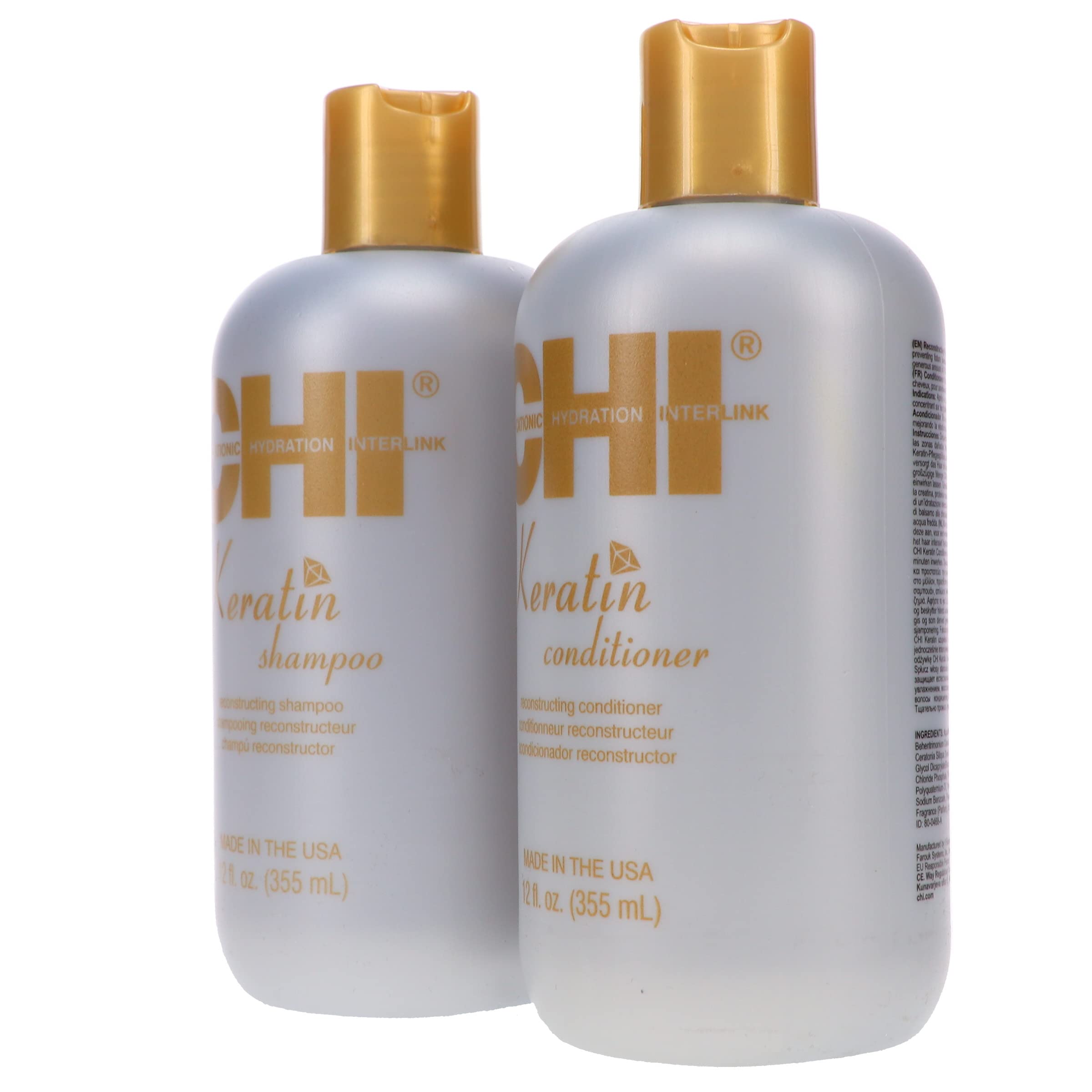 Foto 3 pulgar | Set De Champú Y Acondicionador Chi Keratin 355 Ml Cada Uno - Venta Internacional.