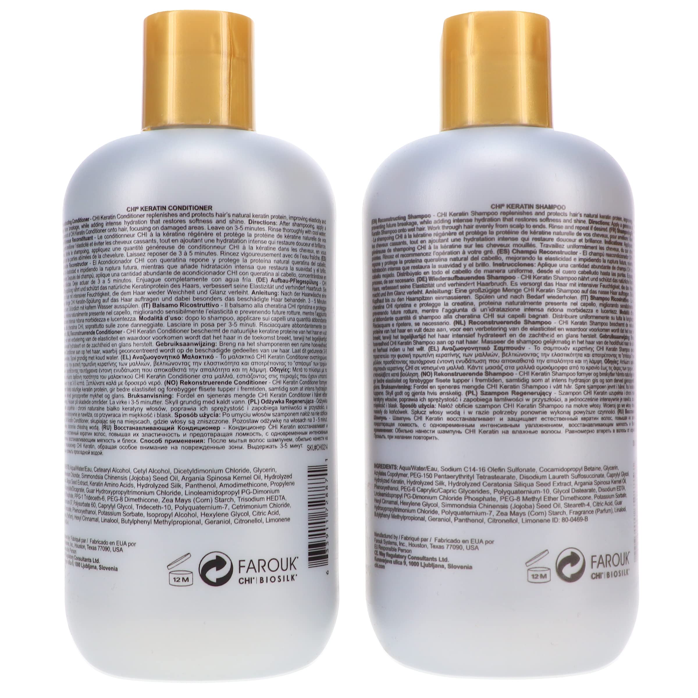 Foto 5 pulgar | Set De Champú Y Acondicionador Chi Keratin 355 Ml Cada Uno - Venta Internacional.