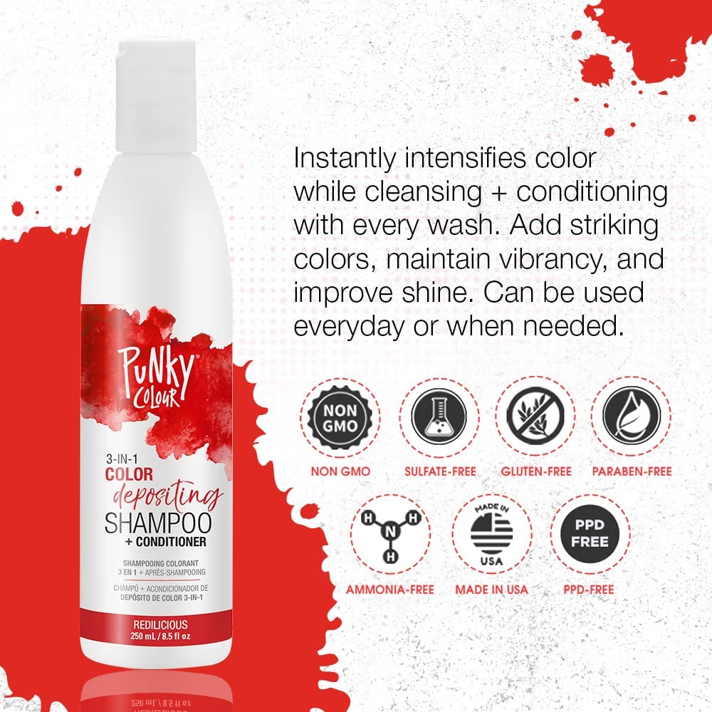 Foto 3 | Champú Y Acondicionador Depositantes De Color Punky Redilicious - Venta Internacional.