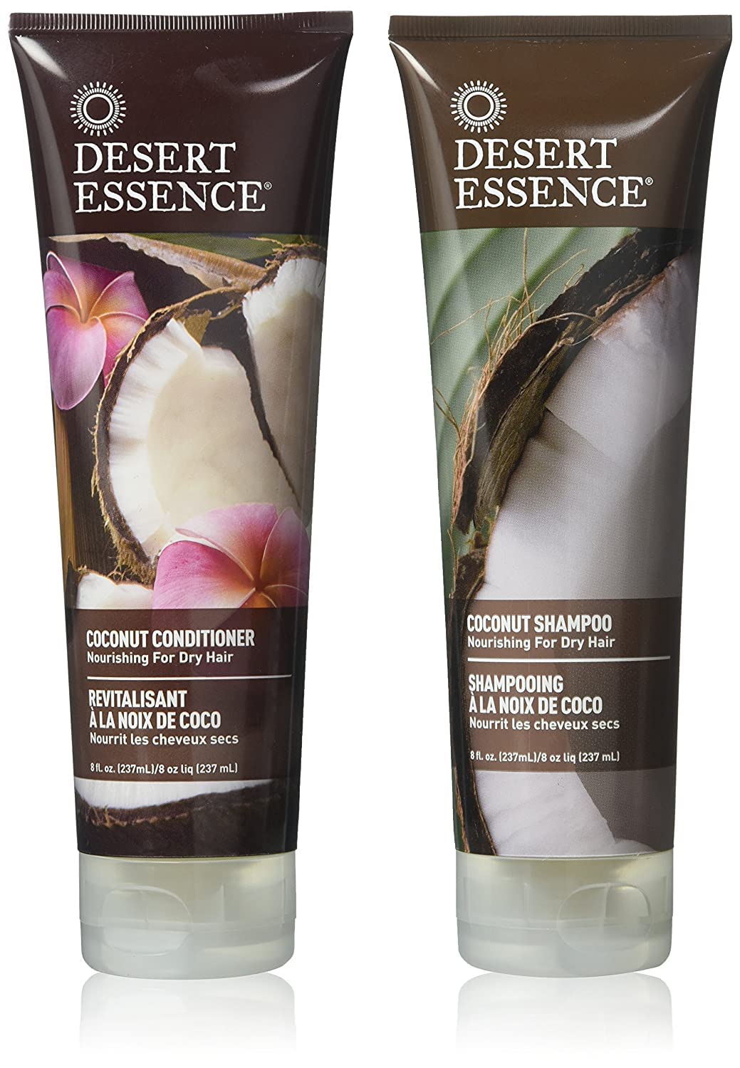 Paquete De Champú Y Acondicionador Desert Essence Coconut 240 Ml - Venta Internacional.