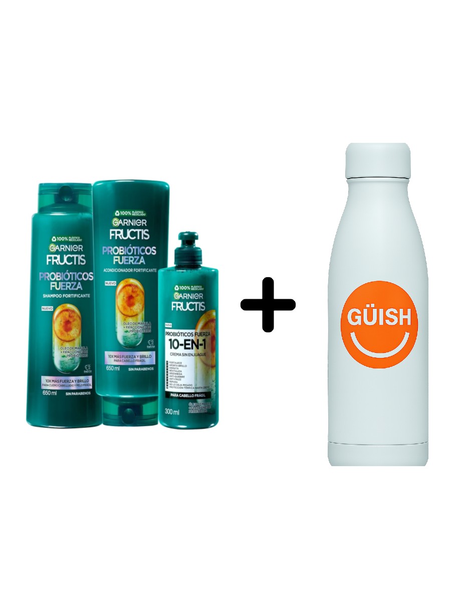 Rutina Fructis Probióticos + Termo Güish Gratis