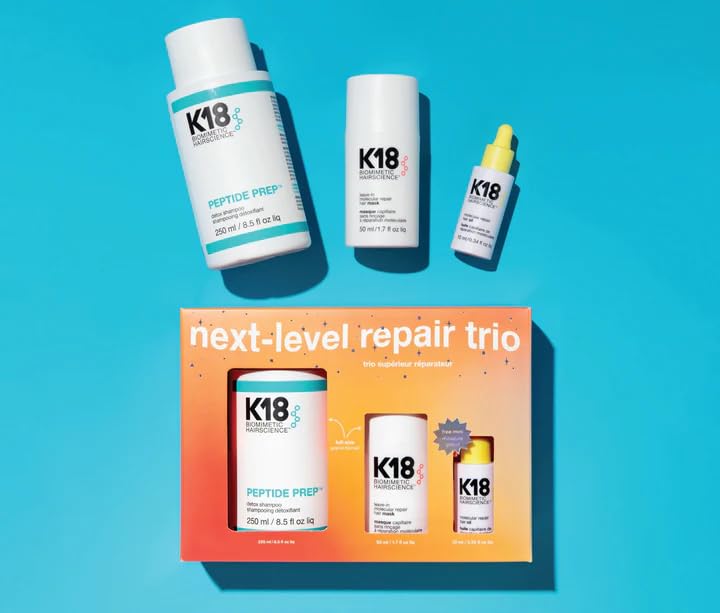 Foto 3 pulgar | Hair Repair Trio K18 Next-level Con Champú, Máscara Y Aceite Desintoxicantes - Venta Internacional.