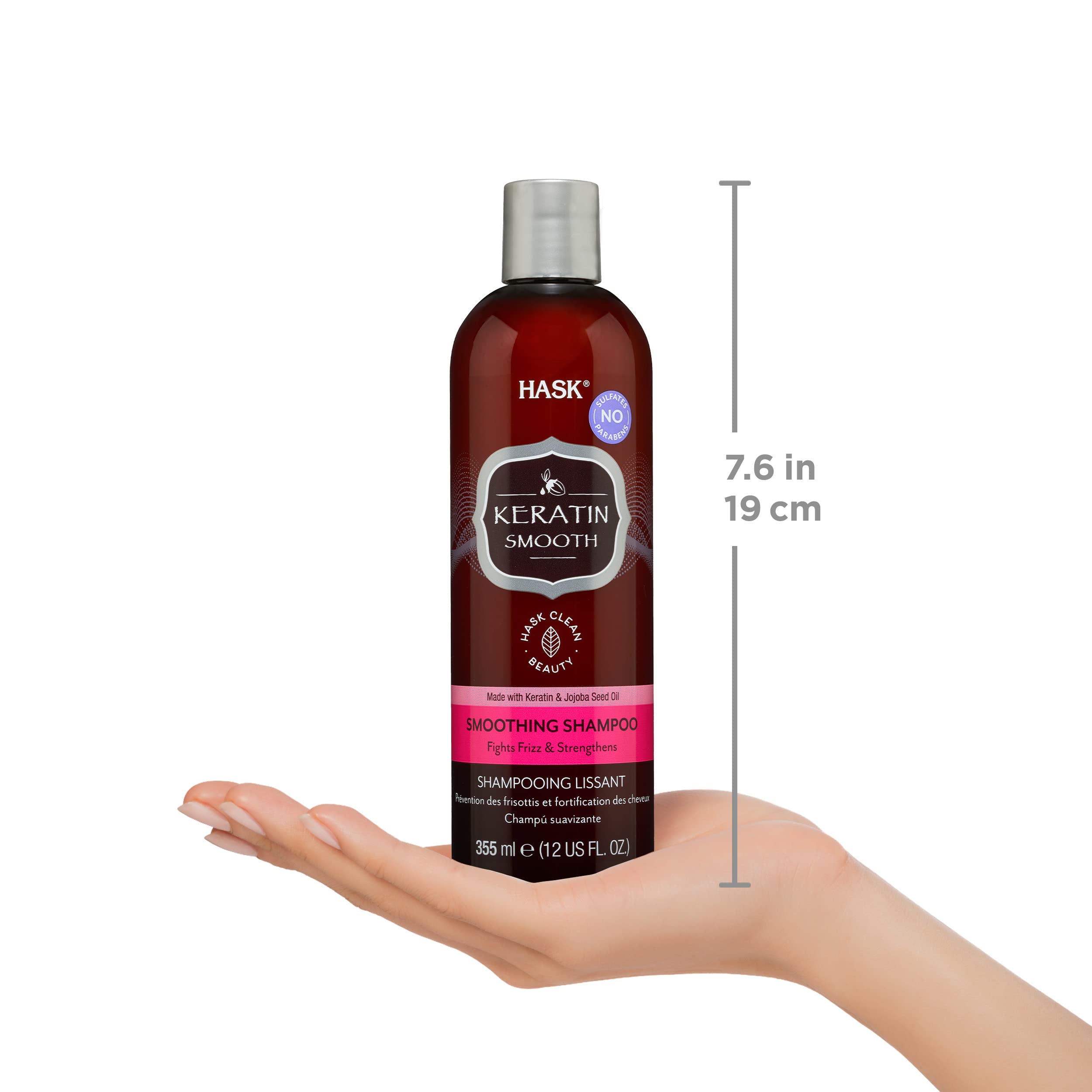 Foto 5 pulgar | Set De Champú Y Acondicionador Hask Keratin Smoothing - Venta Internacional.
