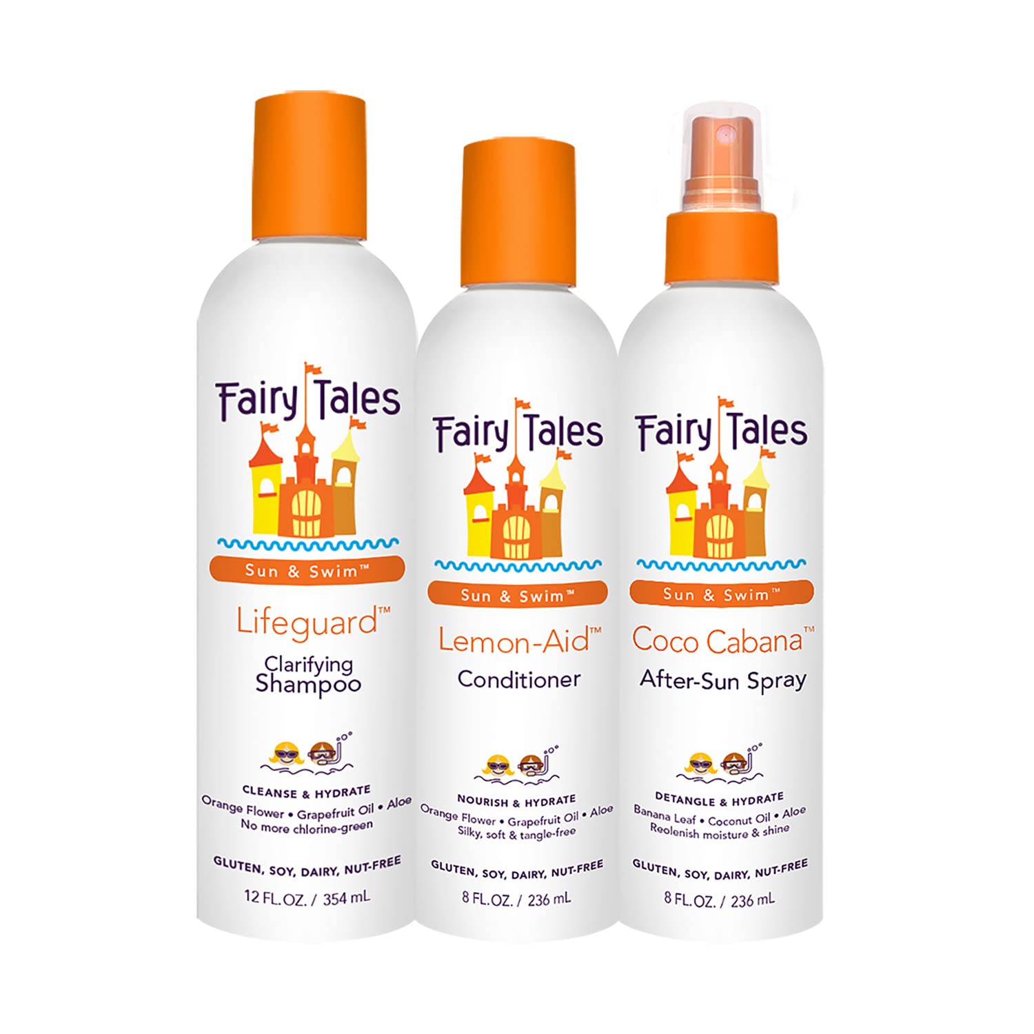 Foto 2 pulgar | Set Para El Cuidado Del Cabello Fairy Tales Swim Shampoo, Acondicionador Y Spray - Venta Internacional.
