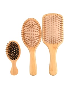 Foto 3 | Kit De Cepillo Y Peine De Bambú Anti Frizz 6pcs + Gratis Termo Güish De Regalo