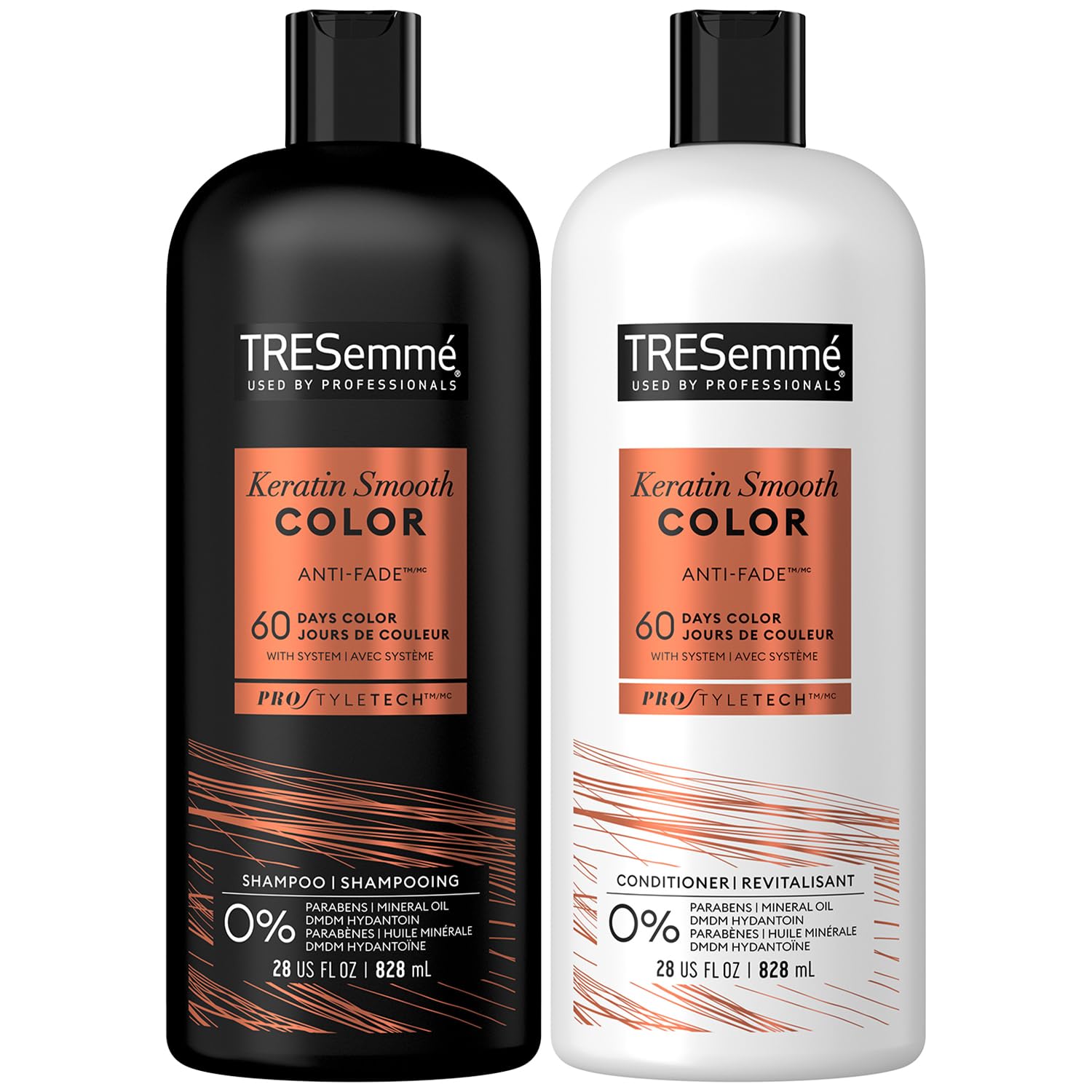 Foto 2 pulgar | Champú Y Acondicionador Tresemmé Keratin Smooth Color 800 Ml - Venta Internacional.