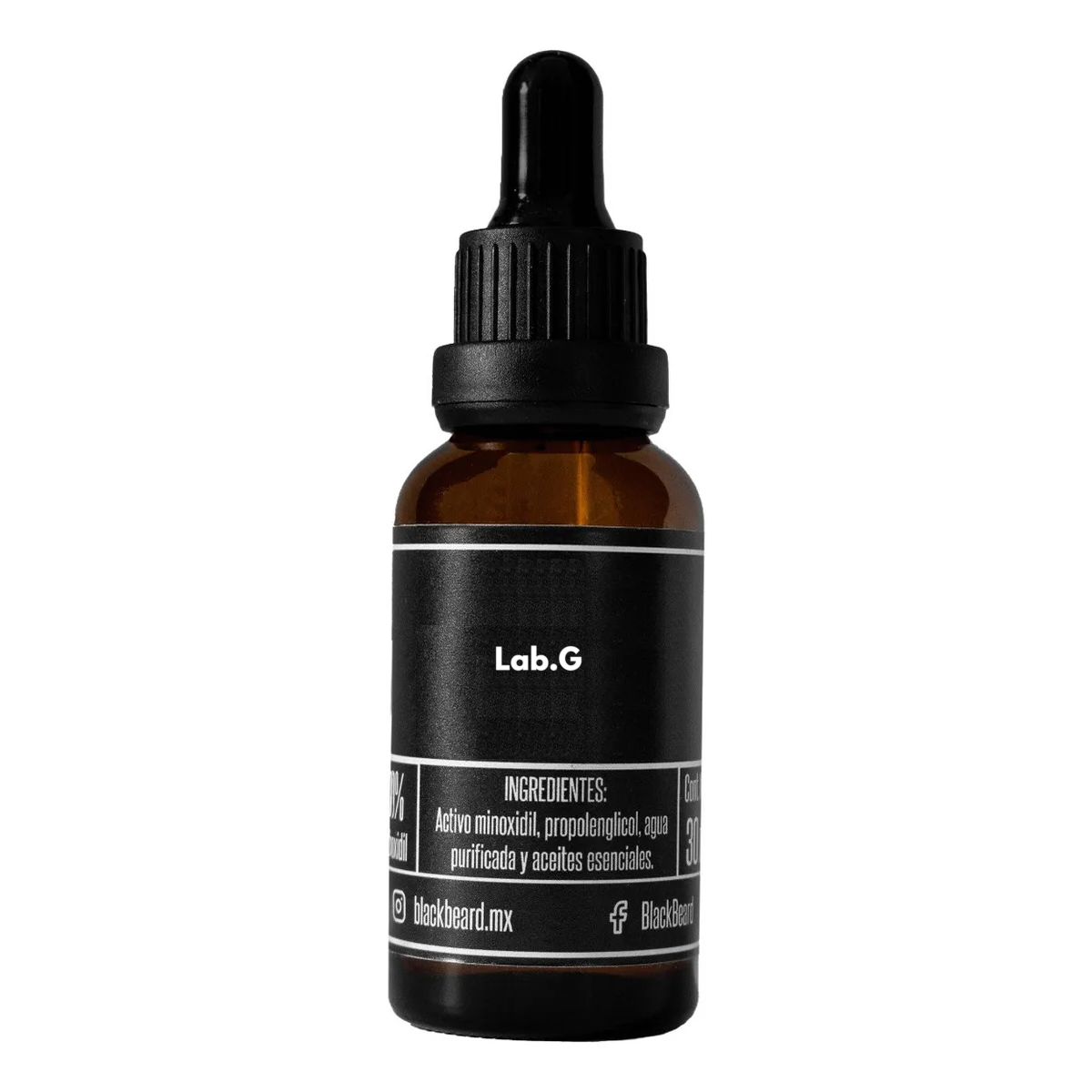 Foto 1 | Blackbeard 10% Tópico Para Crecimiento De Barba  2 Pz Lab.g Negro