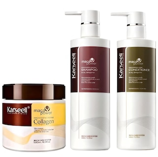 Foto 1 | Set De Reparación Capilar Karseell: Champú, Acondicionador Y Colágeno De Maca - Venta Internacional.
